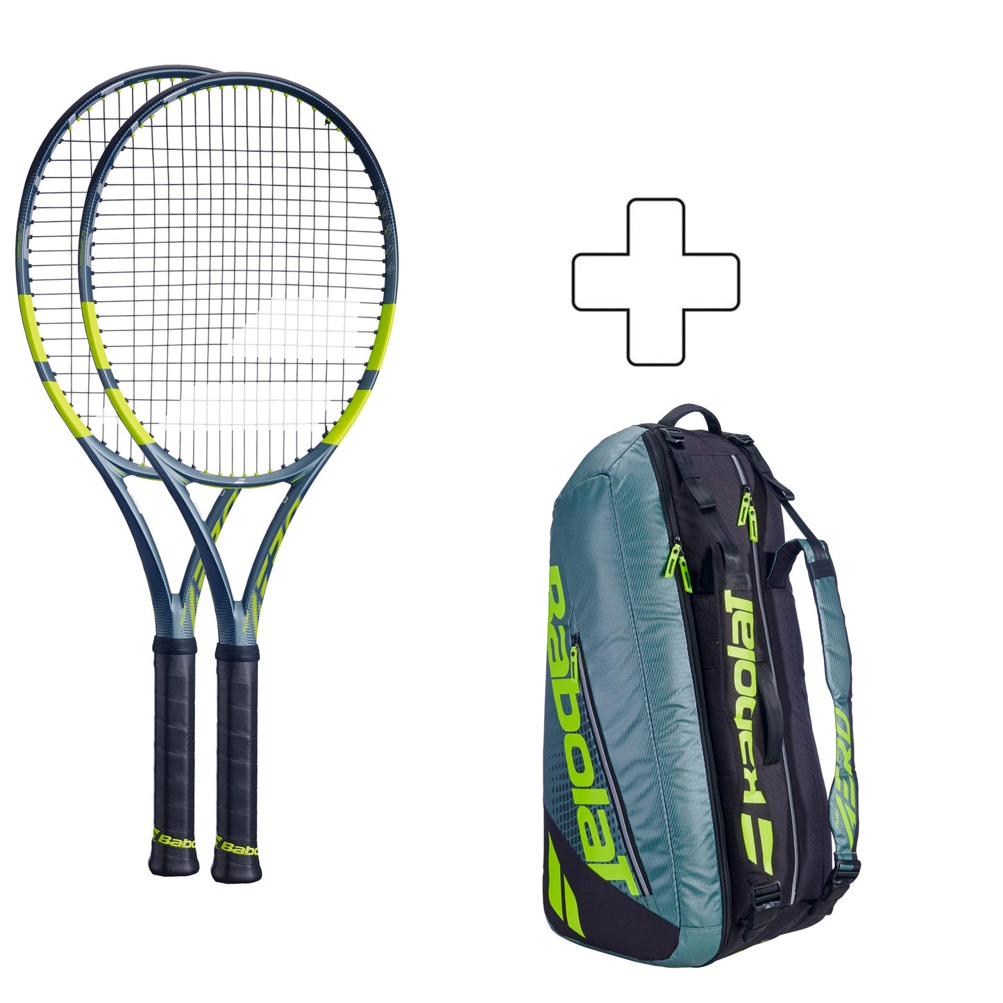 Babolat 2x Pure Aero Team plus Schlägertasche
