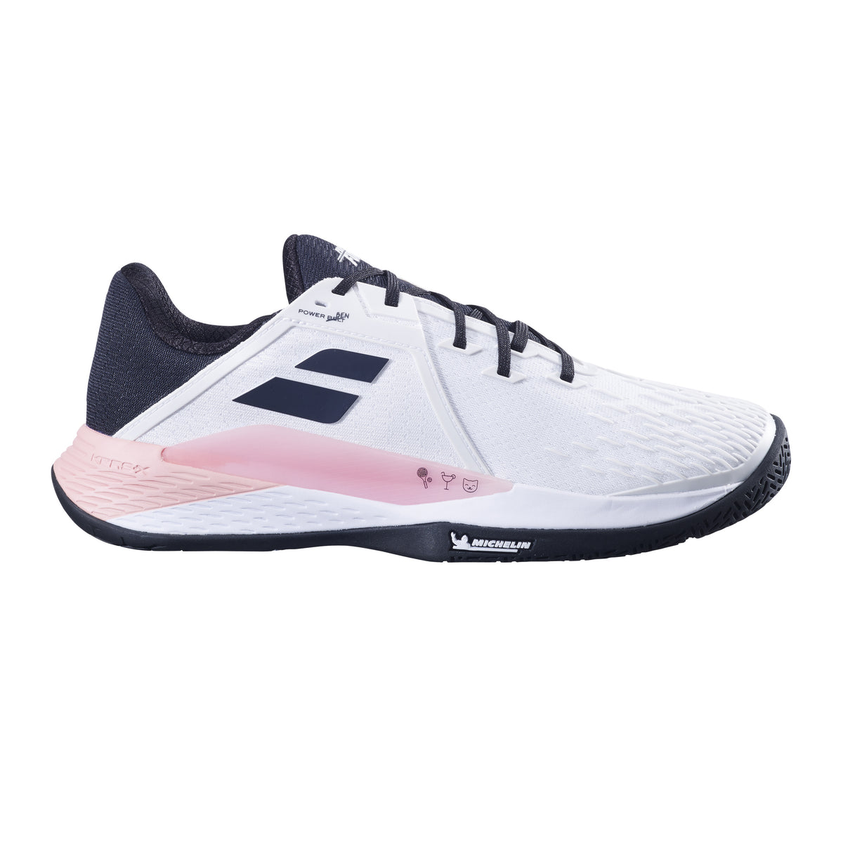 Babolat Benoit Paire Limited Edition Allcourtschuh Herren - weiß, pink