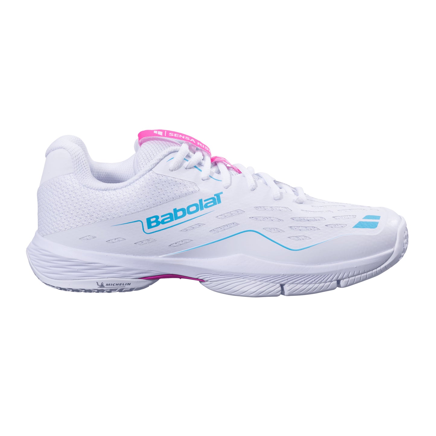 Babolat Sensa Rise Women Padelschuh Damen-Weiß,Rot
