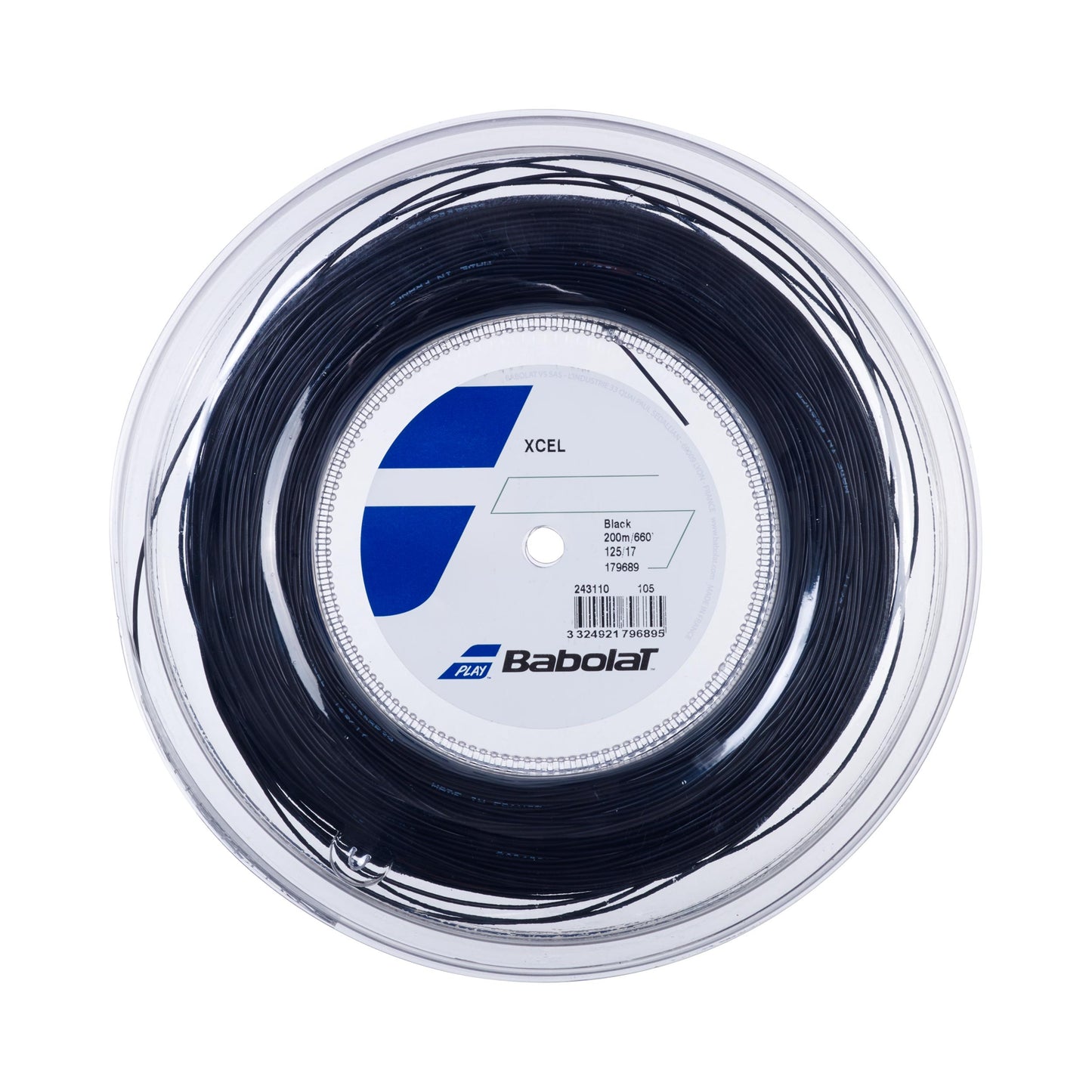 Babolat Xcel Saitenrolle 200m-Schwarz