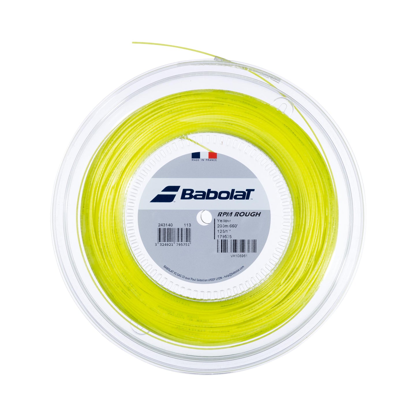 Babolat RPM Rough Saitenrolle 200m-Gelb