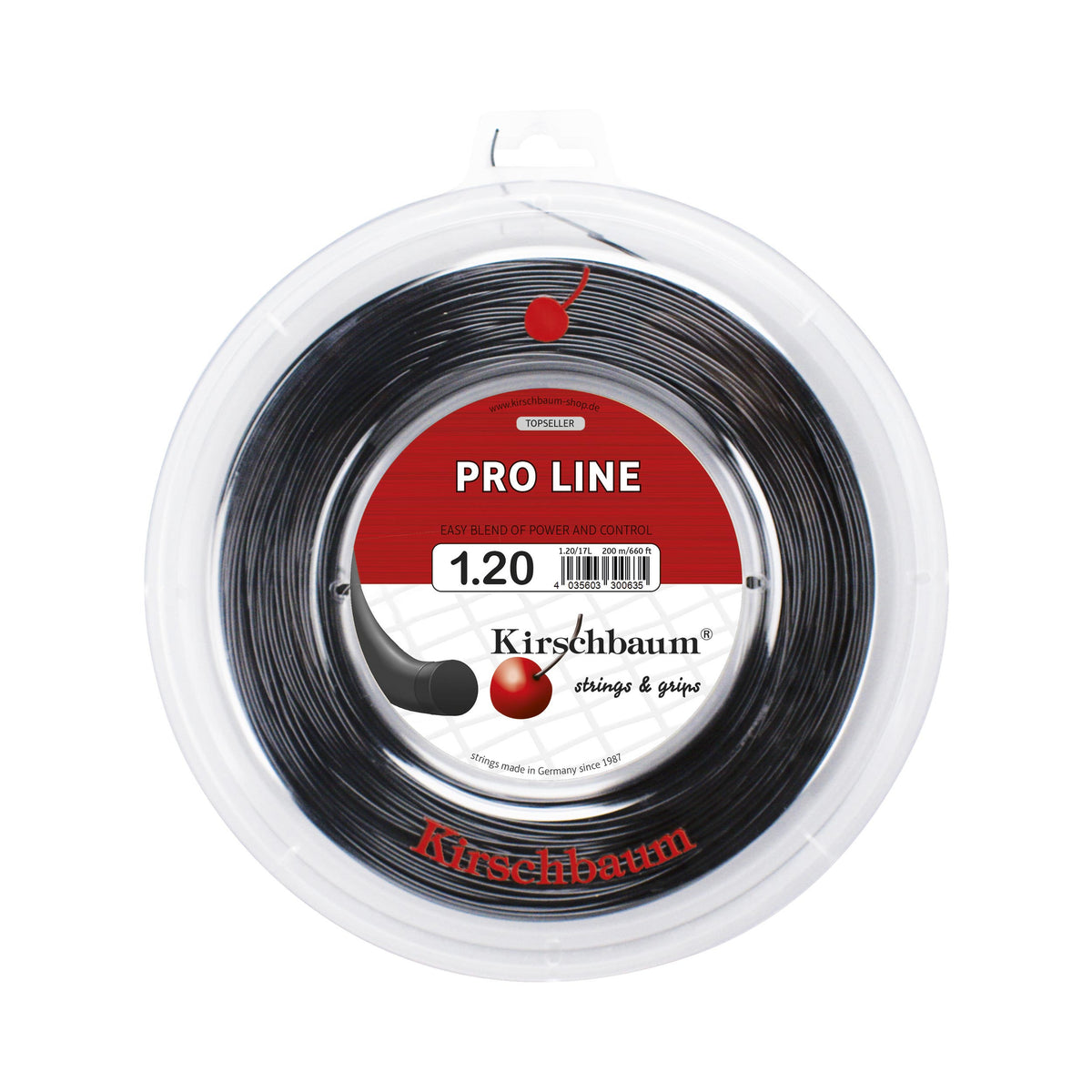 Kirschbaum Pro Line Saitenrolle 200m-Schwarz