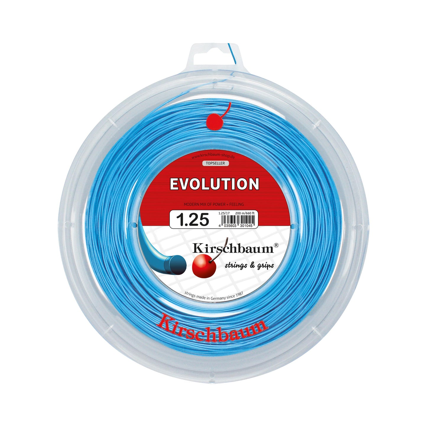 Kirschbaum Pro Line Evolution Saitenrolle 200m-Blau