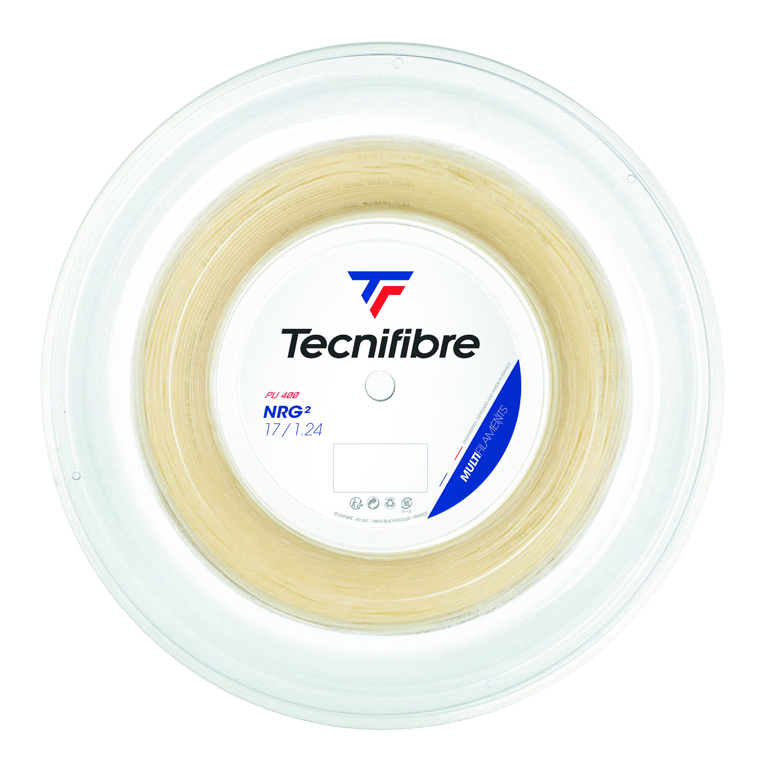 Tecnifibre NRG² 200m Saitenrolle-Nude