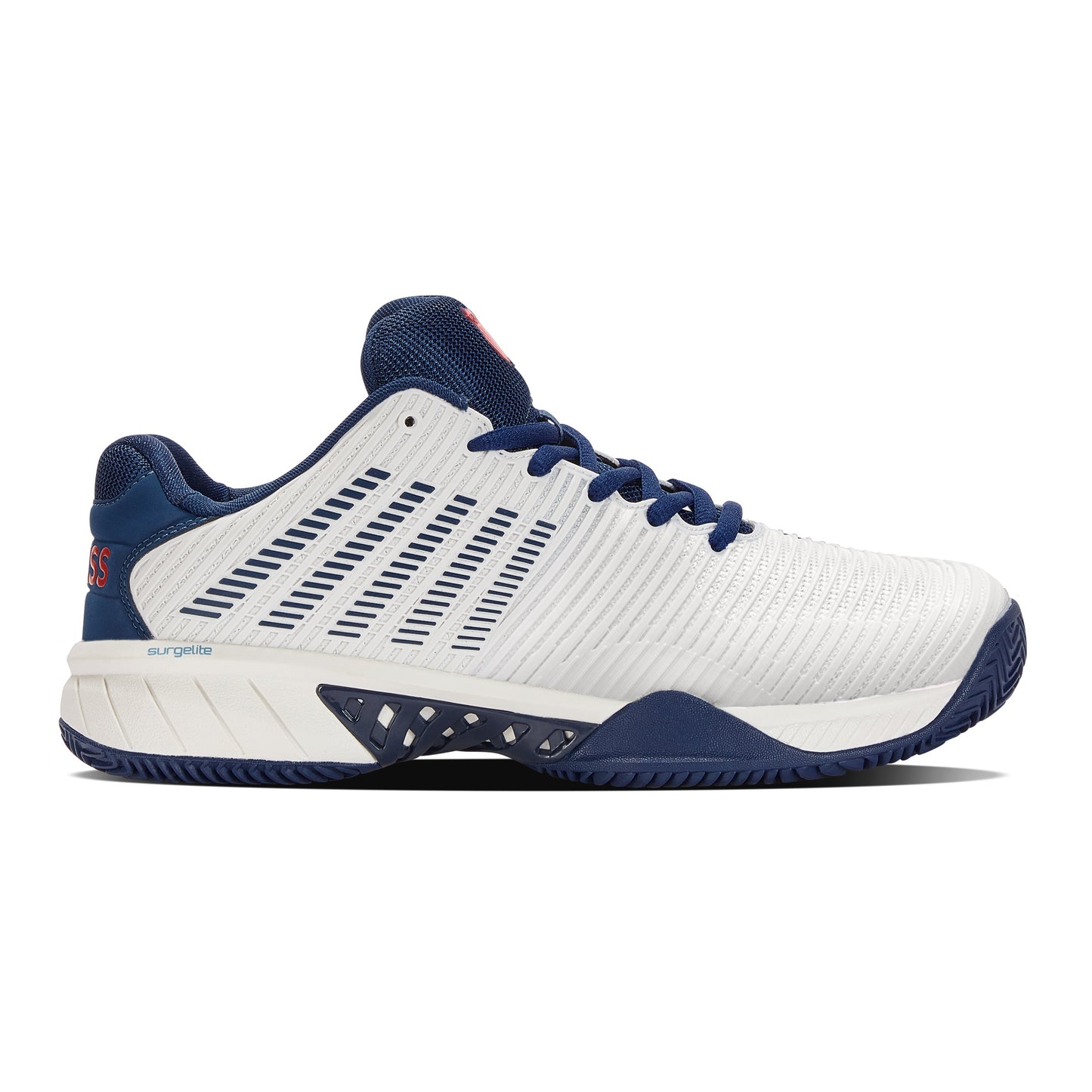 K-Swiss Hypercourt Express 2 Sandplatzschuh Herren - weiß, dunkelblau