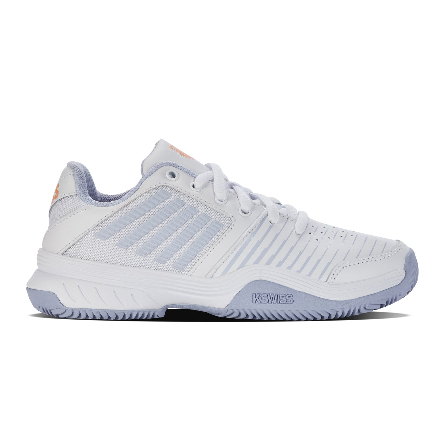 K-Swiss Court Express CLAY Sandplatzschuh Damen-Weiß,Flieder