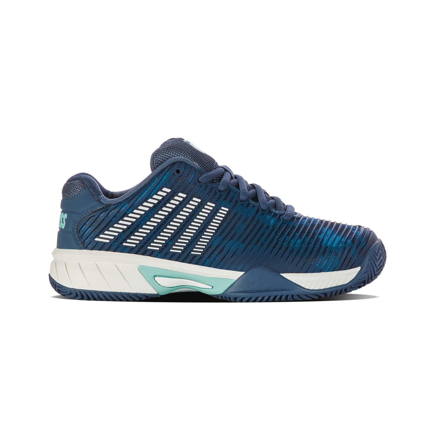 K-Swiss Hypercourt Express 2 Sandplatzschuh Kinder-Petrol,Weiß