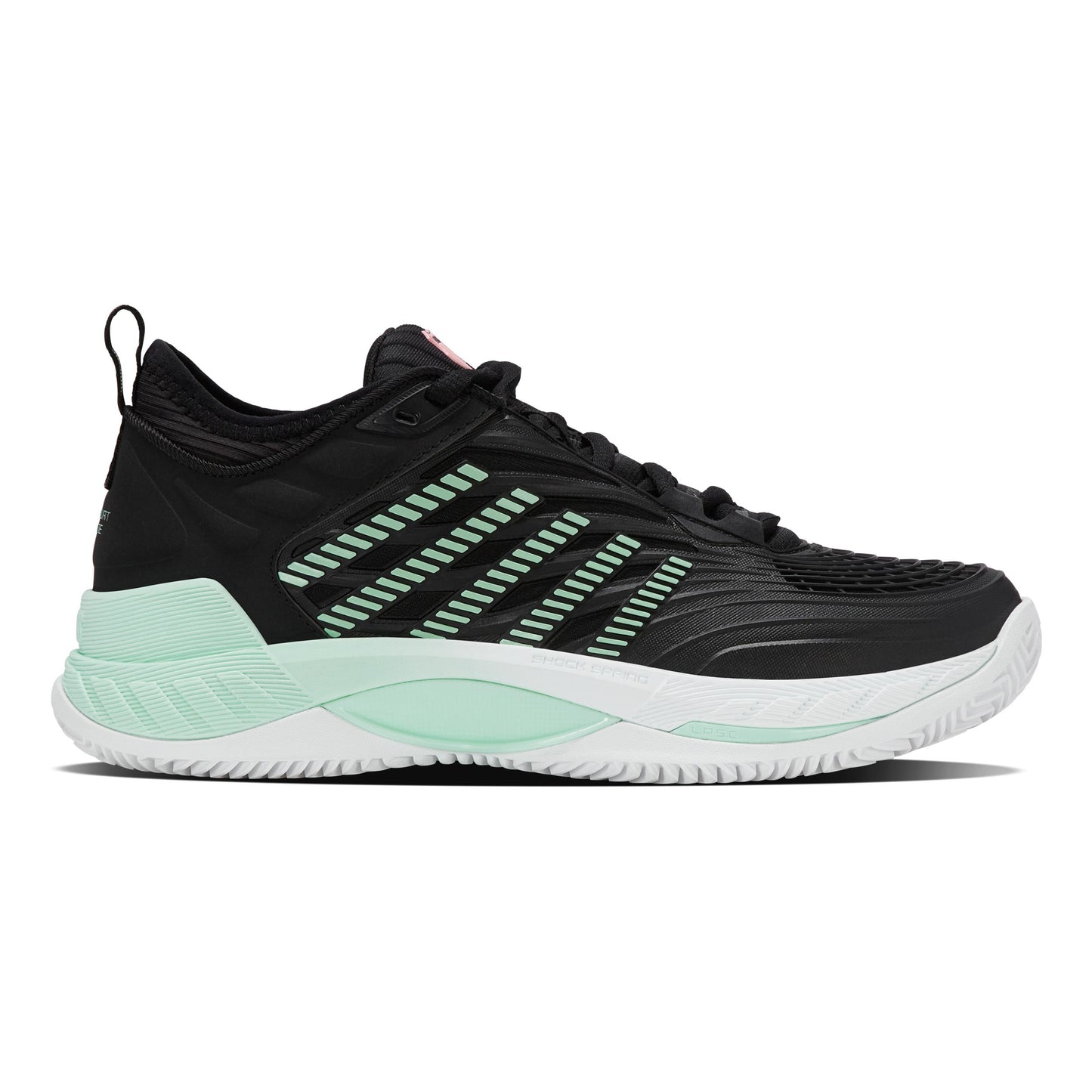 K-Swiss Hypercourt Supreme 2 Sandplatzschuh Damen - schwarz, mint