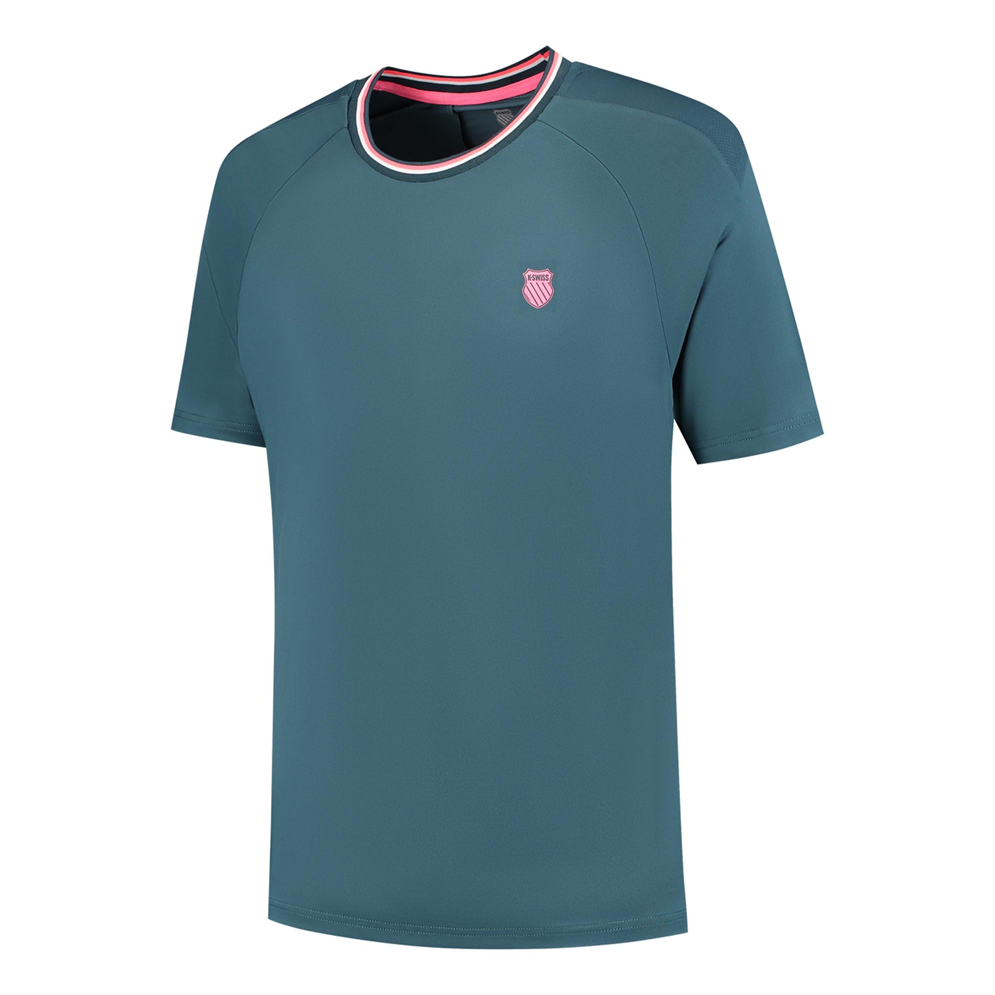 K-Swiss Hypercourt Mesh Crew T-Shirt - blau