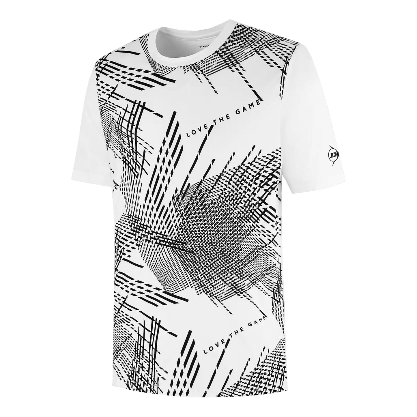 Dunlop Game T-Shirt Herren - weiß, schwarz