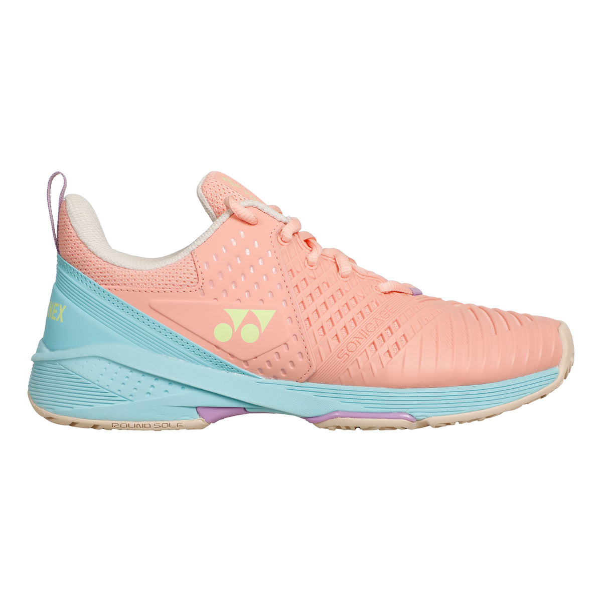 Yonex Sonicage 3 Sandplatzschuh Damen - koralle, türkis