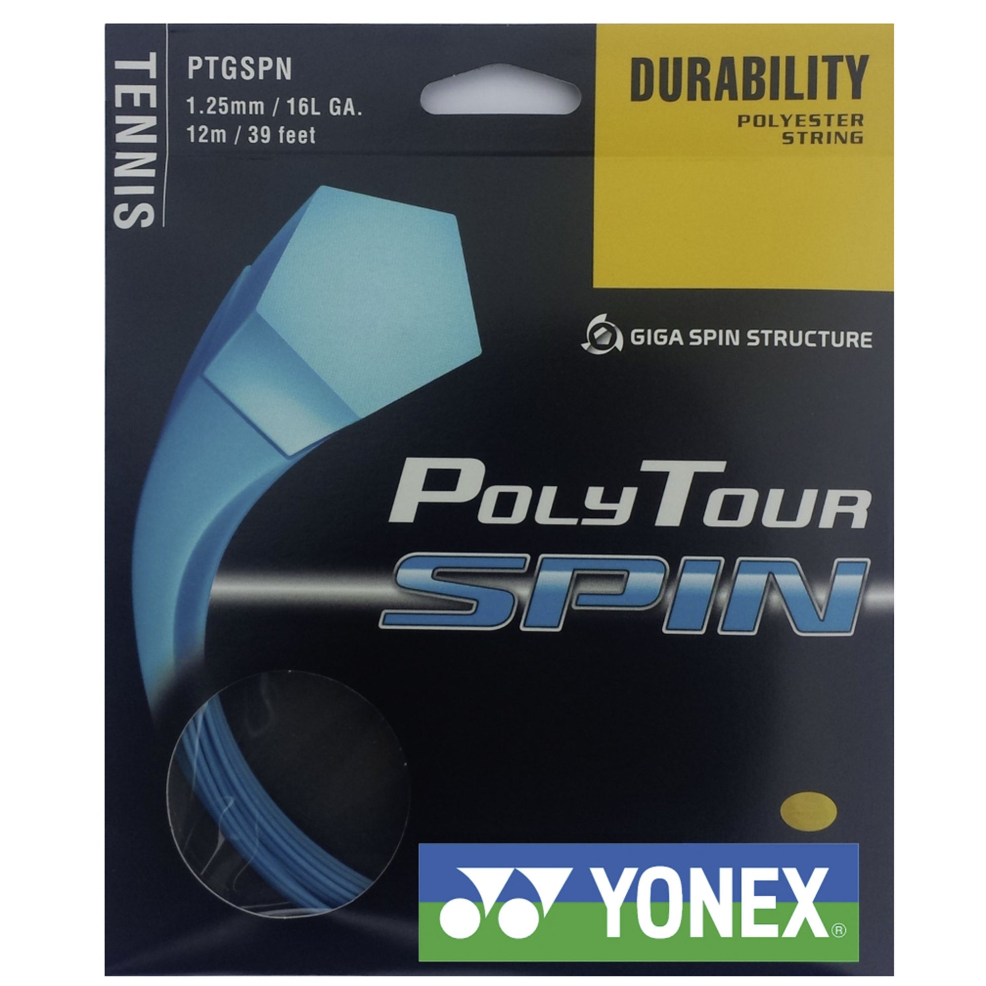 Yonex Poly Tour Spin  Saitenset 12m - blau