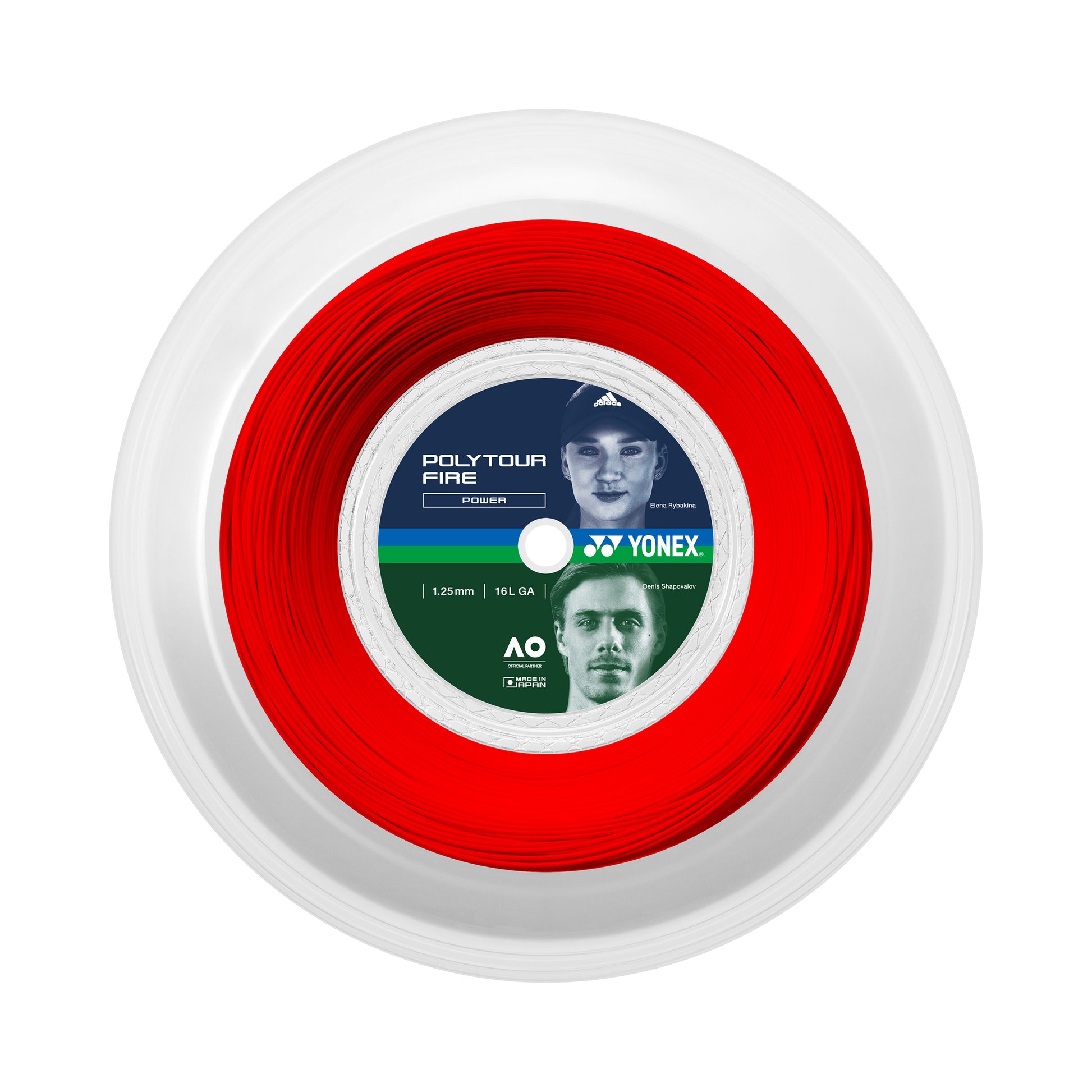 Yonex Poly Tour Fire Saitenrolle 200m-Rot