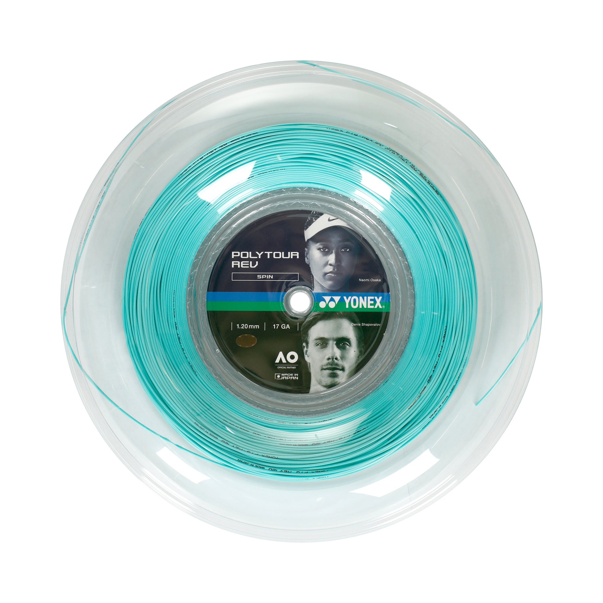 Yonex Poly Tour Rev Saitenrolle 200m-Mint