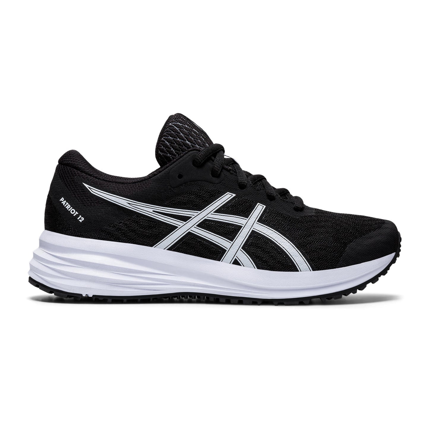 ASICS Patriot 12 GS Neutralschuh Kinder-Schwarz,Weiß