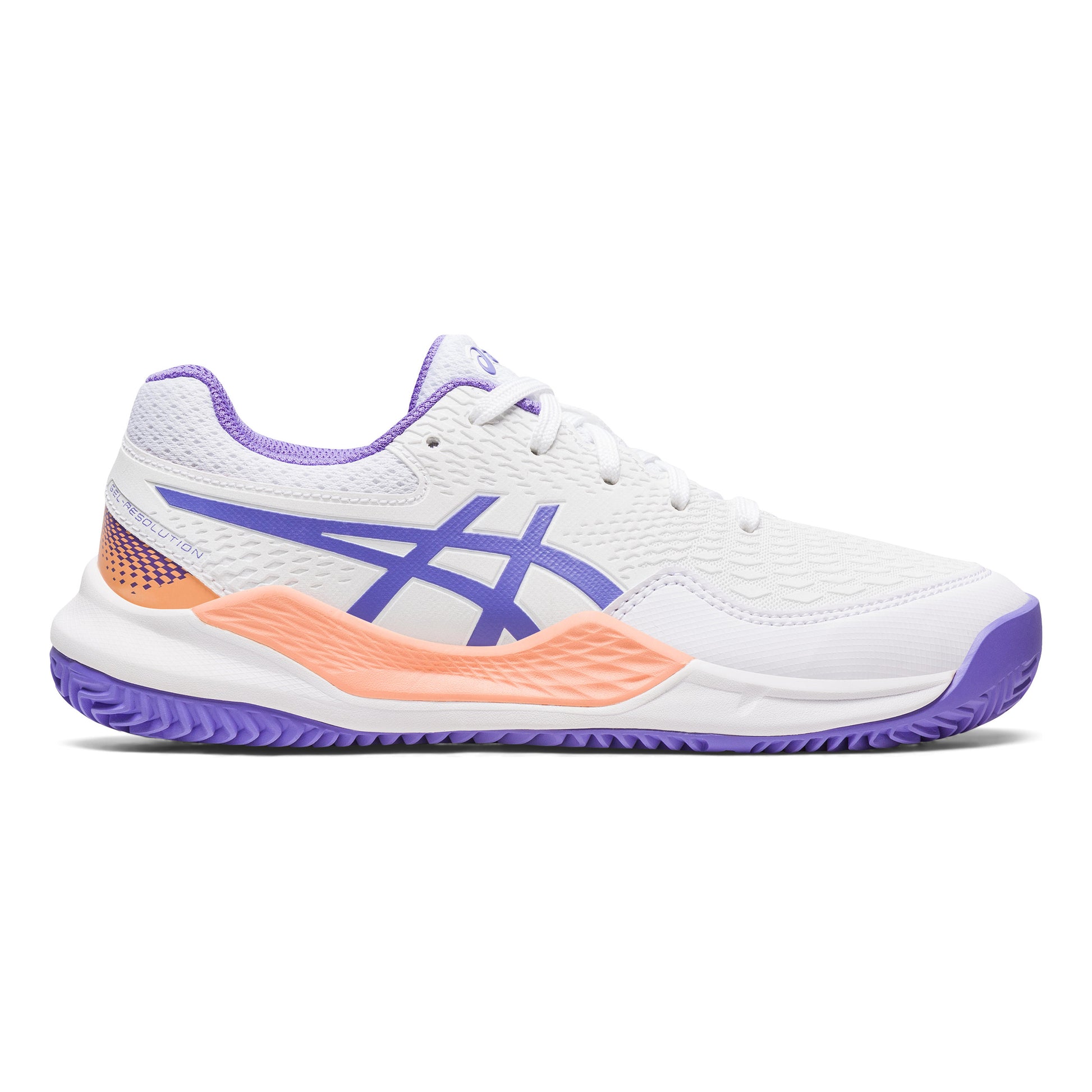 ASICS Gel-Resolution 9 GS Sandplatzschuh Kinder - weiß, lila