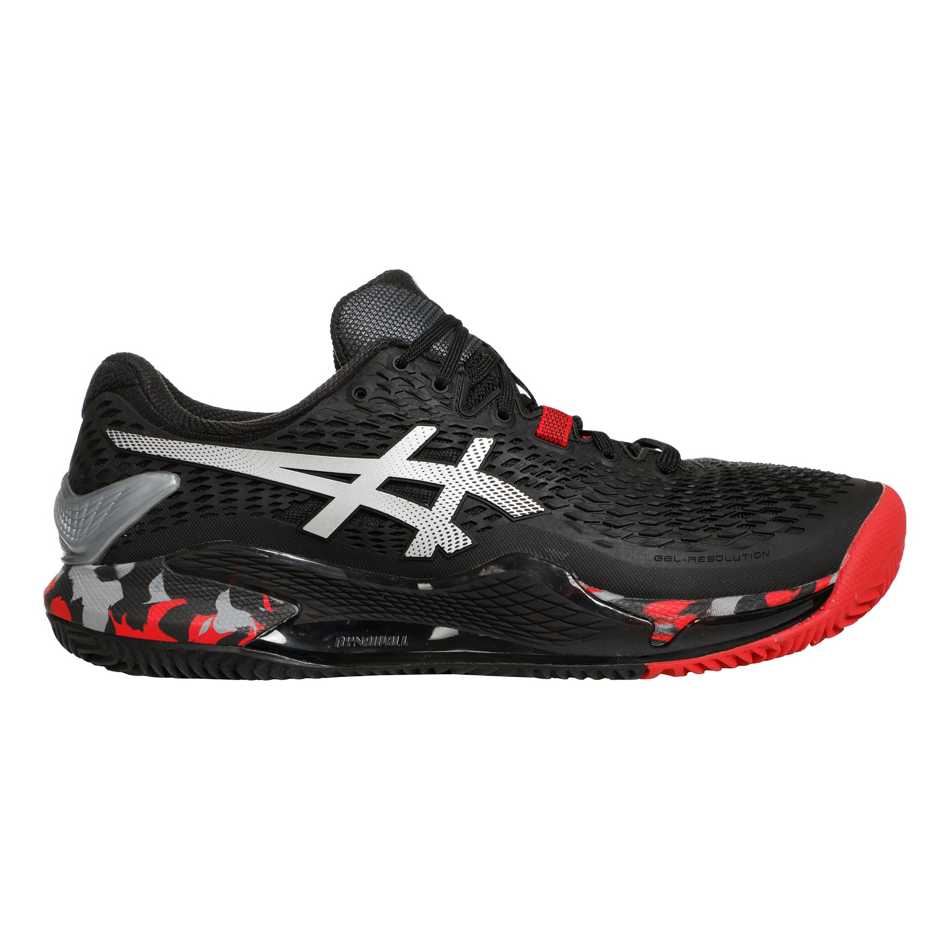 ASICS GEL-Resolution 9 Sandplatzschuh Herren - schwarz, silber