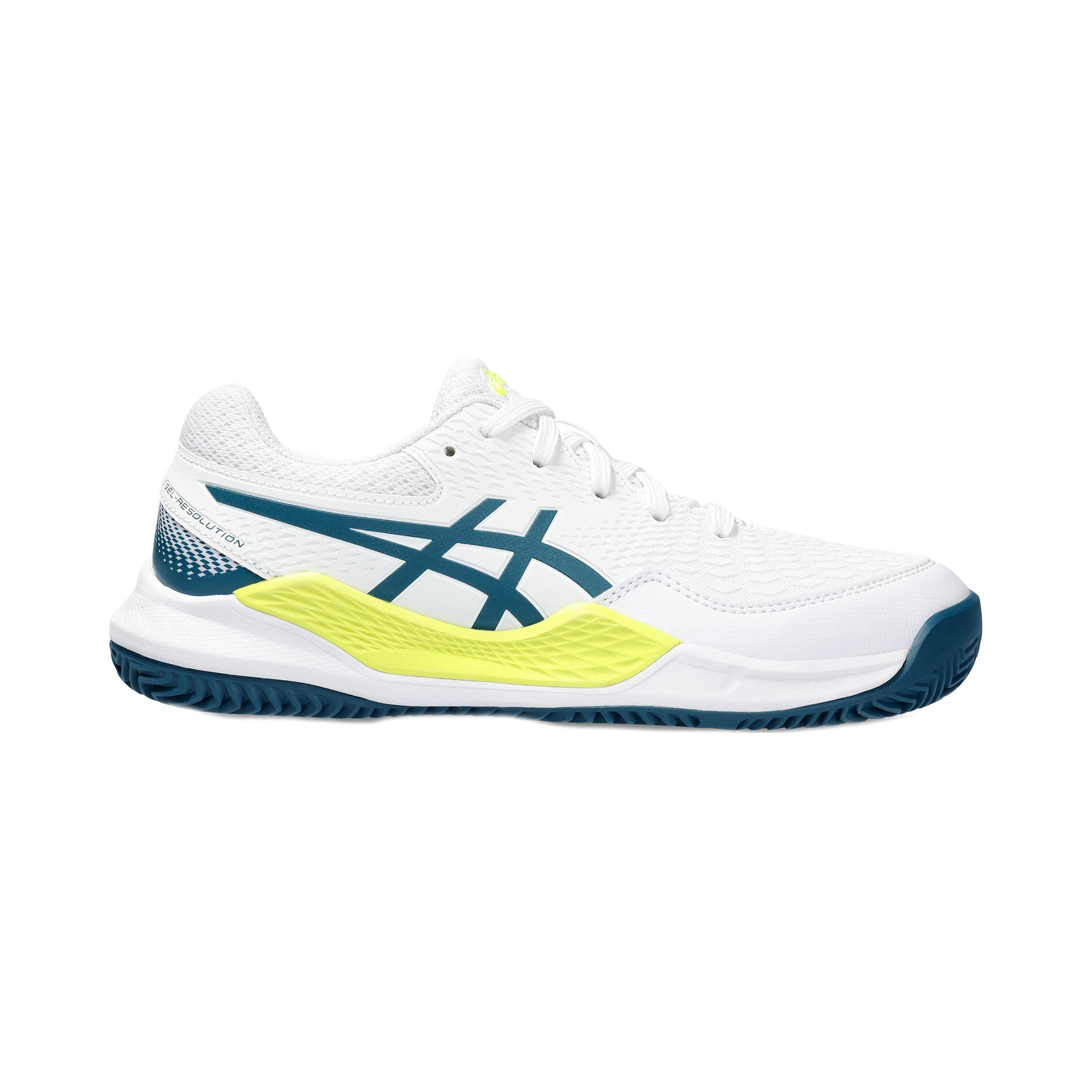 ASICS Gel-Resolution 9 GS Sandplatzschuh Kinder - weiß, petrol