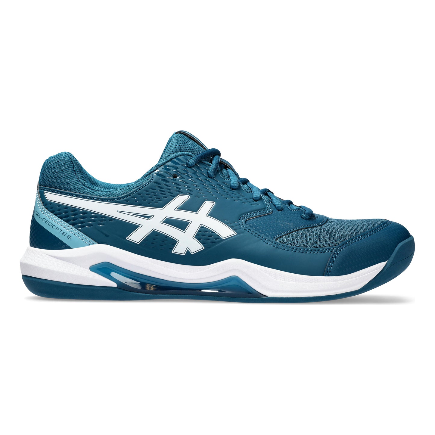 ASICS Gel-Dedicate 8 Indoor Teppichschuh Herren - petrol, weiß