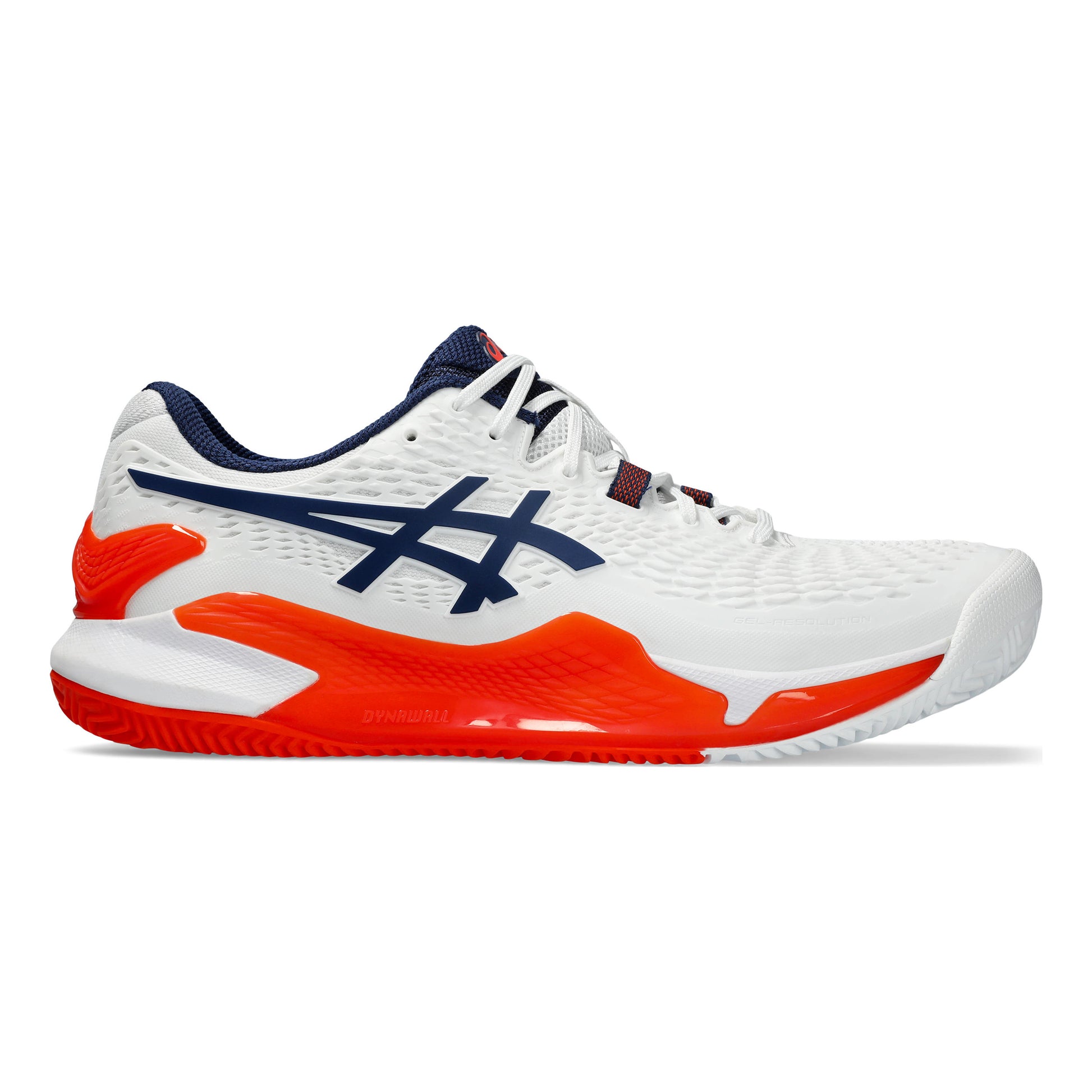 ASICS Gel-Resolution 9 Sandplatzschuh Herren - weiß, orange