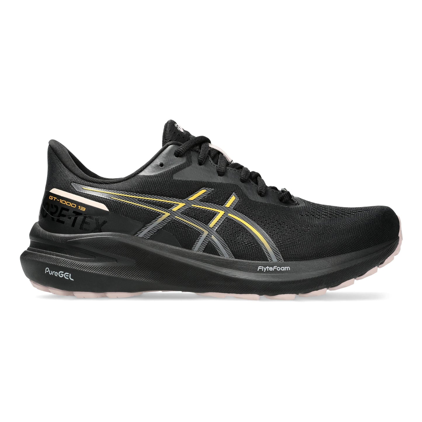 ASICS GT-1000 13 GTX Stabilitätsschuh Damen-Schwarz,Orange