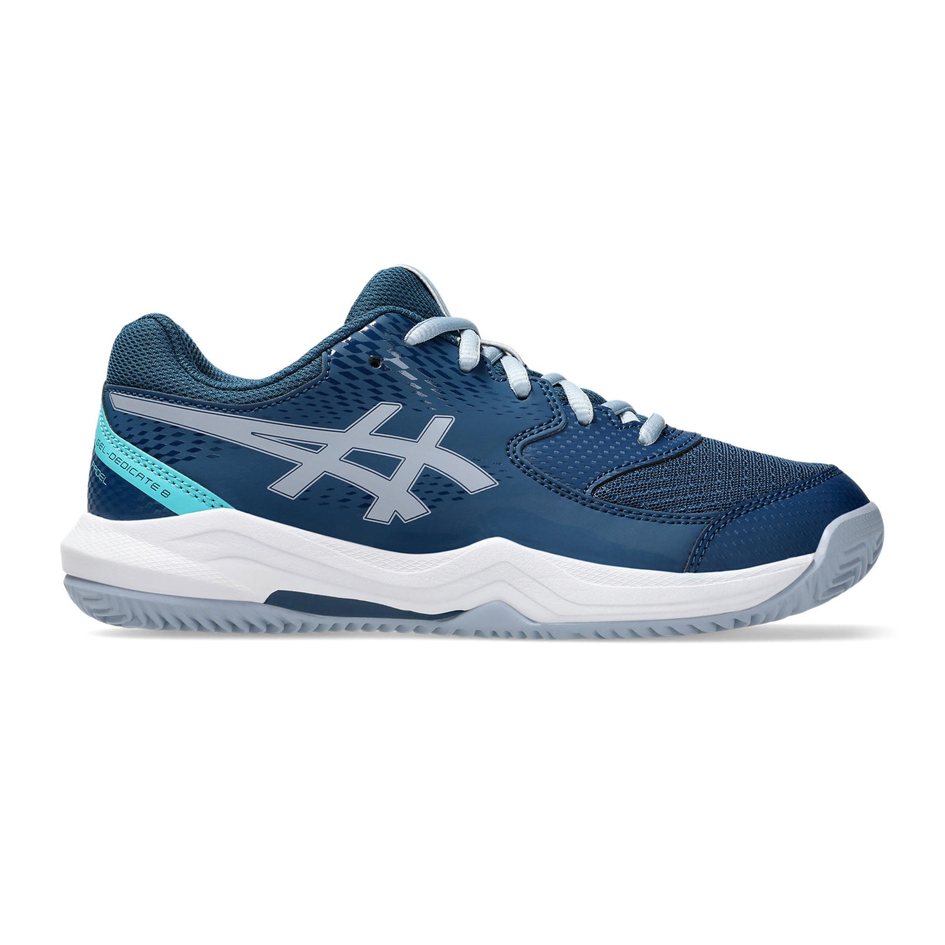 ASICS GEL-DEDICATE 8 PADEL GS Padelschuh Kinder-petrol, blaugrau