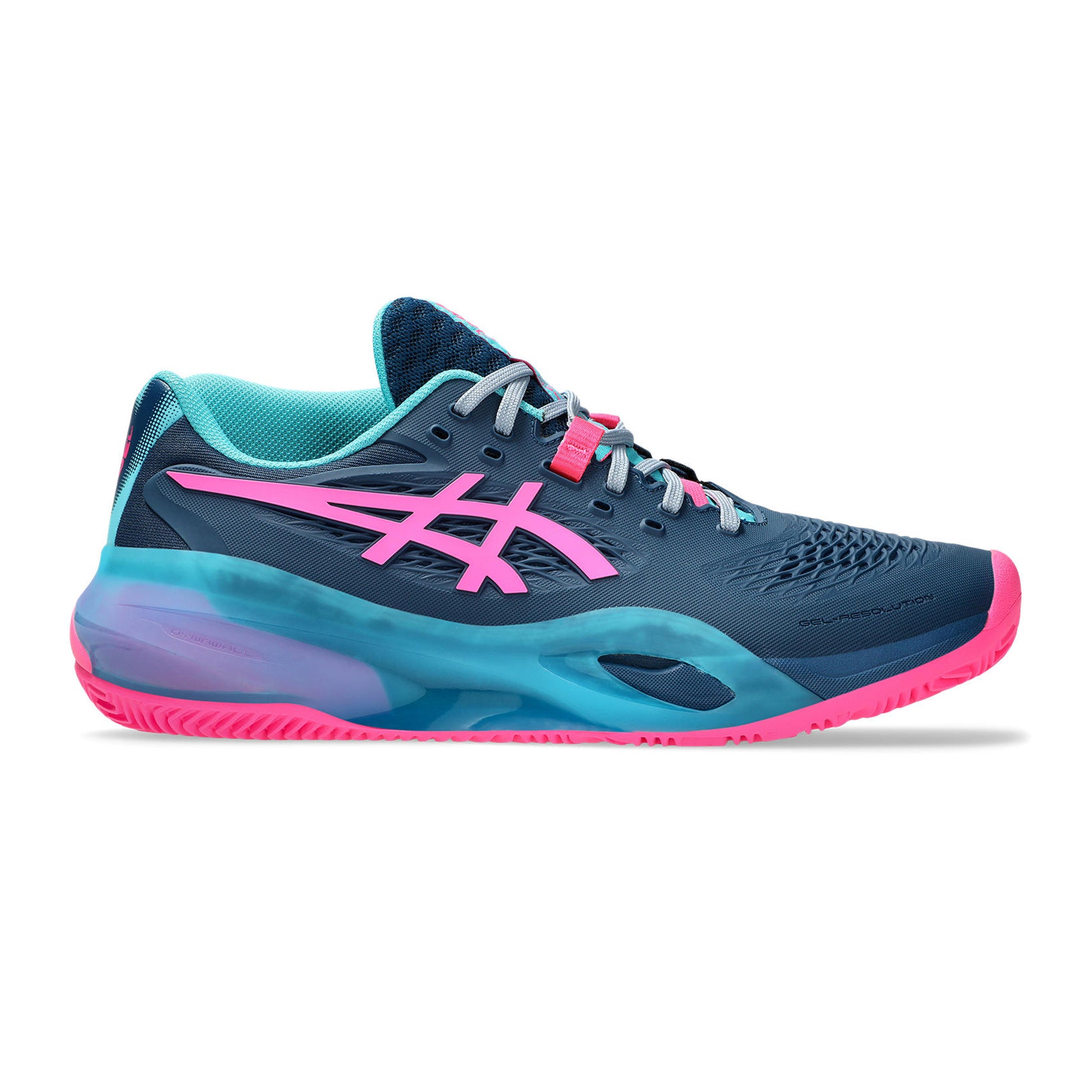 ASICS Gel-Resolution X Padelschuh Herren - petrol, pink