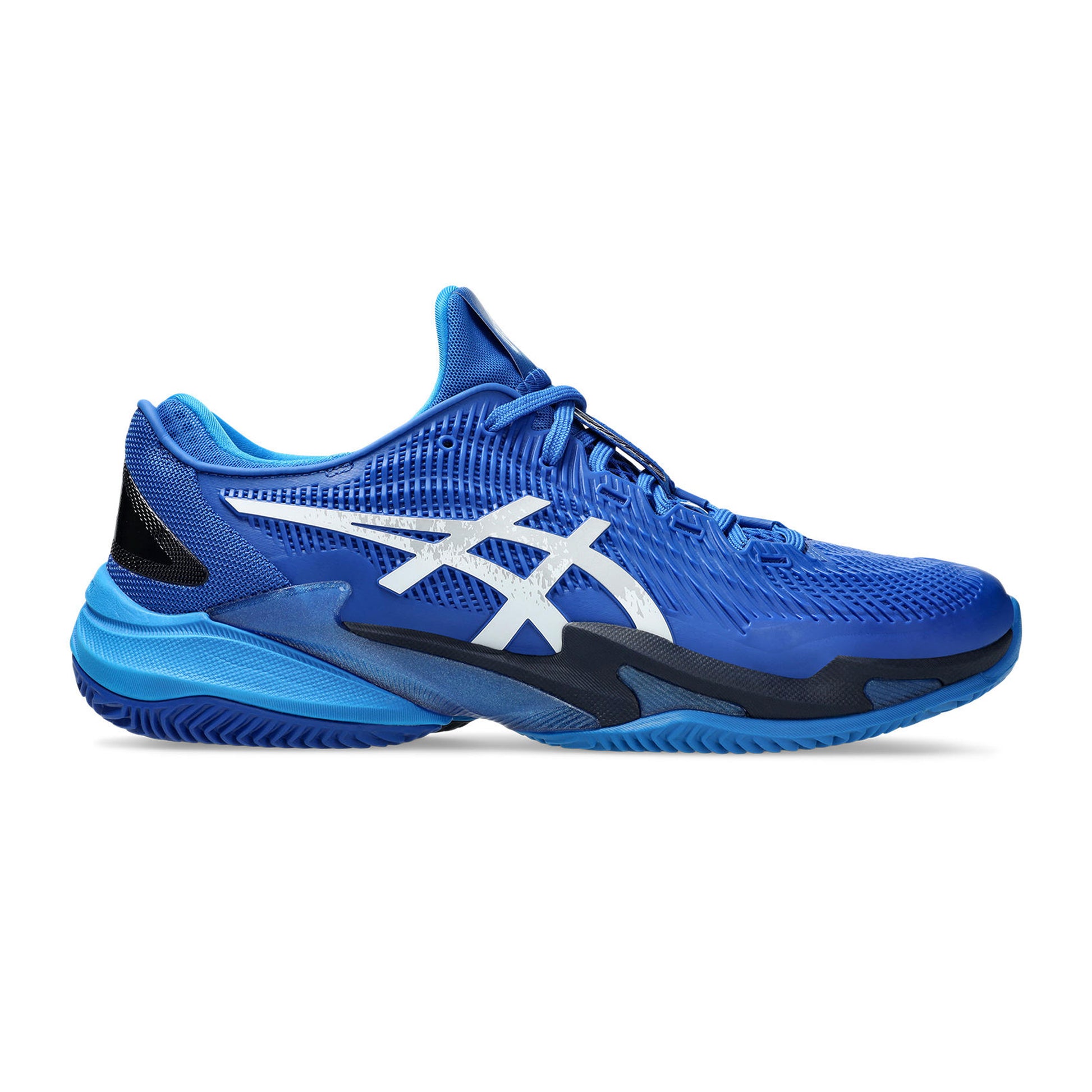 ASICS Court FF 3 Novak Sandplatzschuh Herren - blau, silber