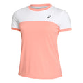 Court T-Shirt Damen - rosa, weiß