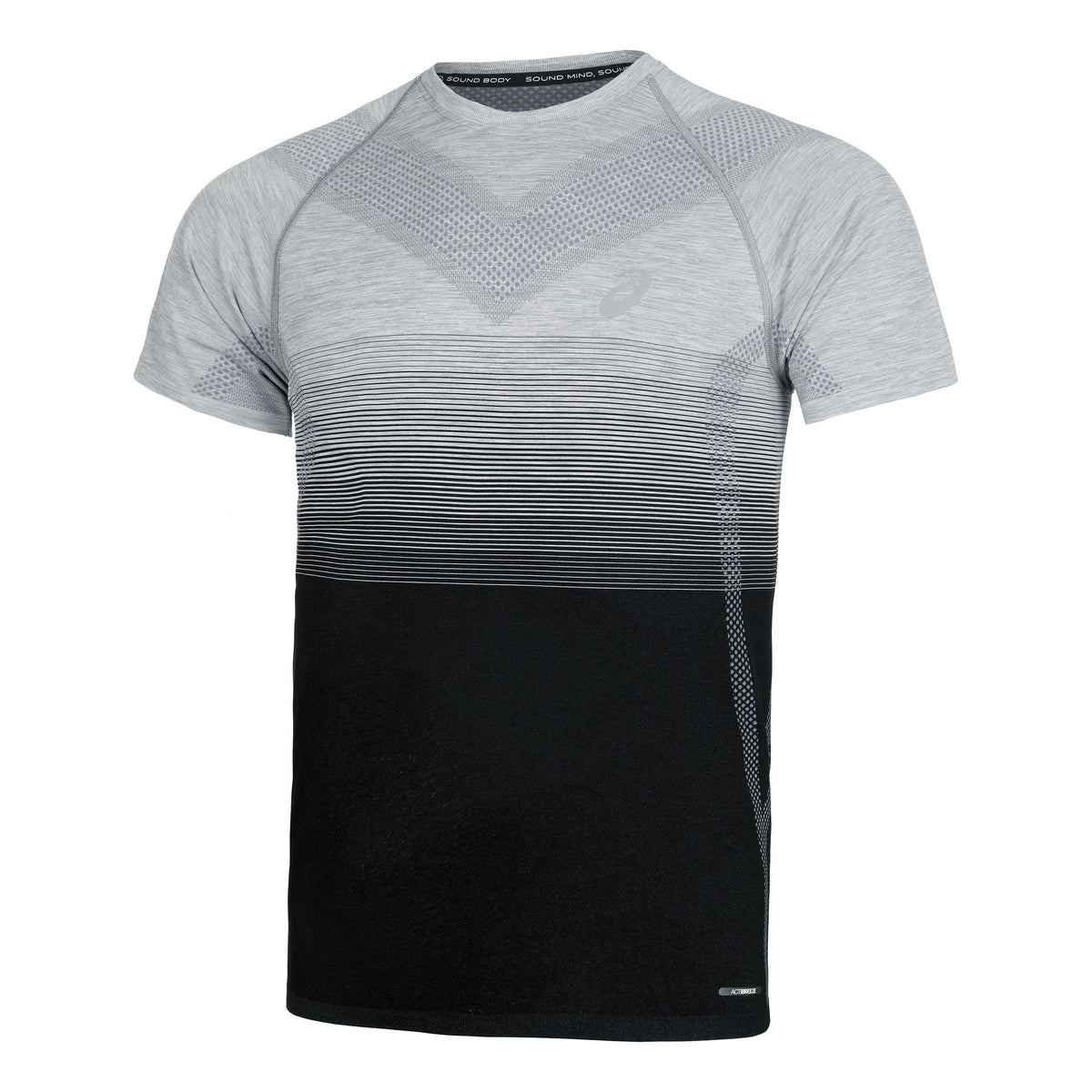 ASICS Seamless Laufshirt Herren - grau, schwarz