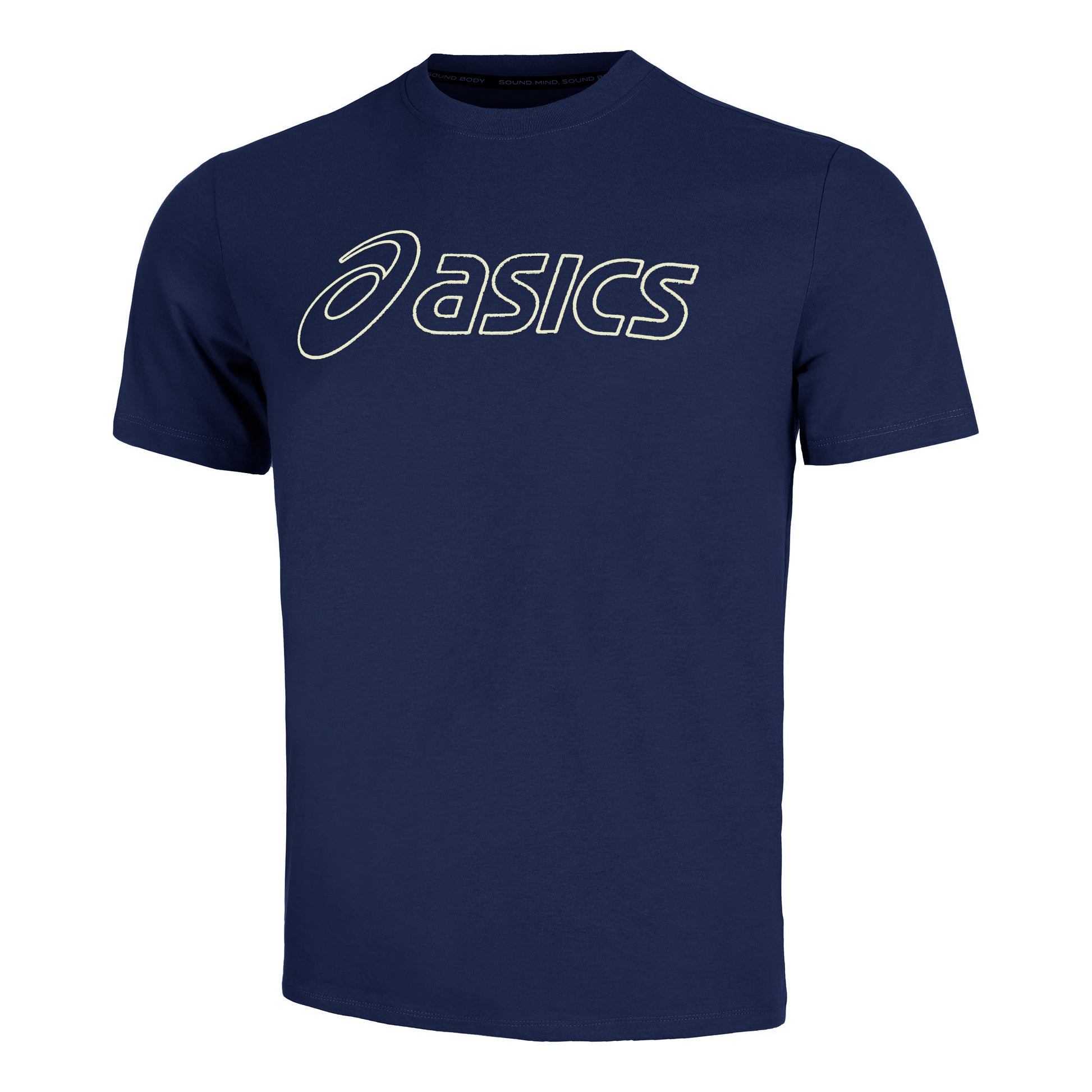 ASICS Logo T-Shirt Herren - dunkelblau,