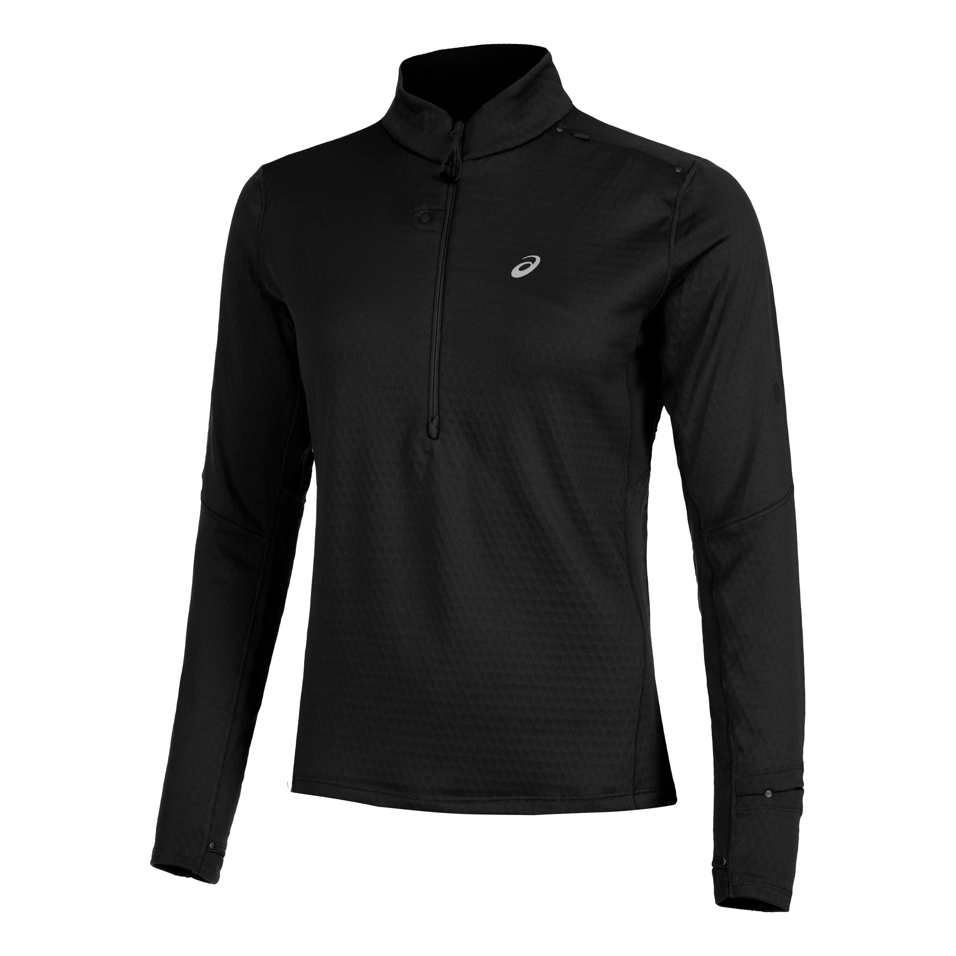 ASICS Road Winter 1/2 Zip Mid Layer Laufshirt Damen-Schwarz