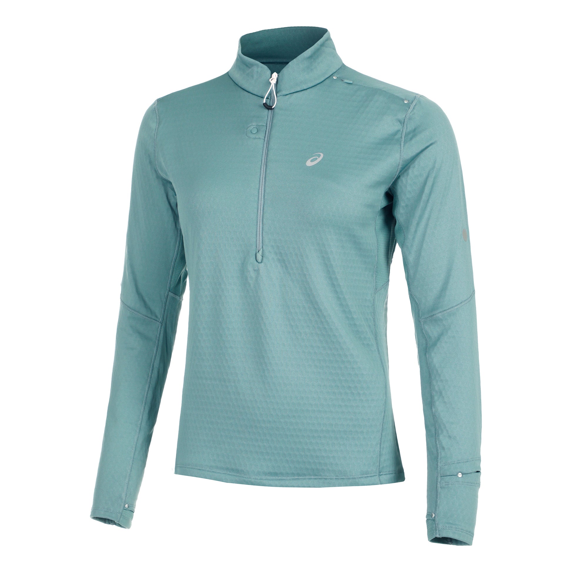 ASICS Road Winter 1/2 Zip Mid Layer Laufshirt Damen-Salbei