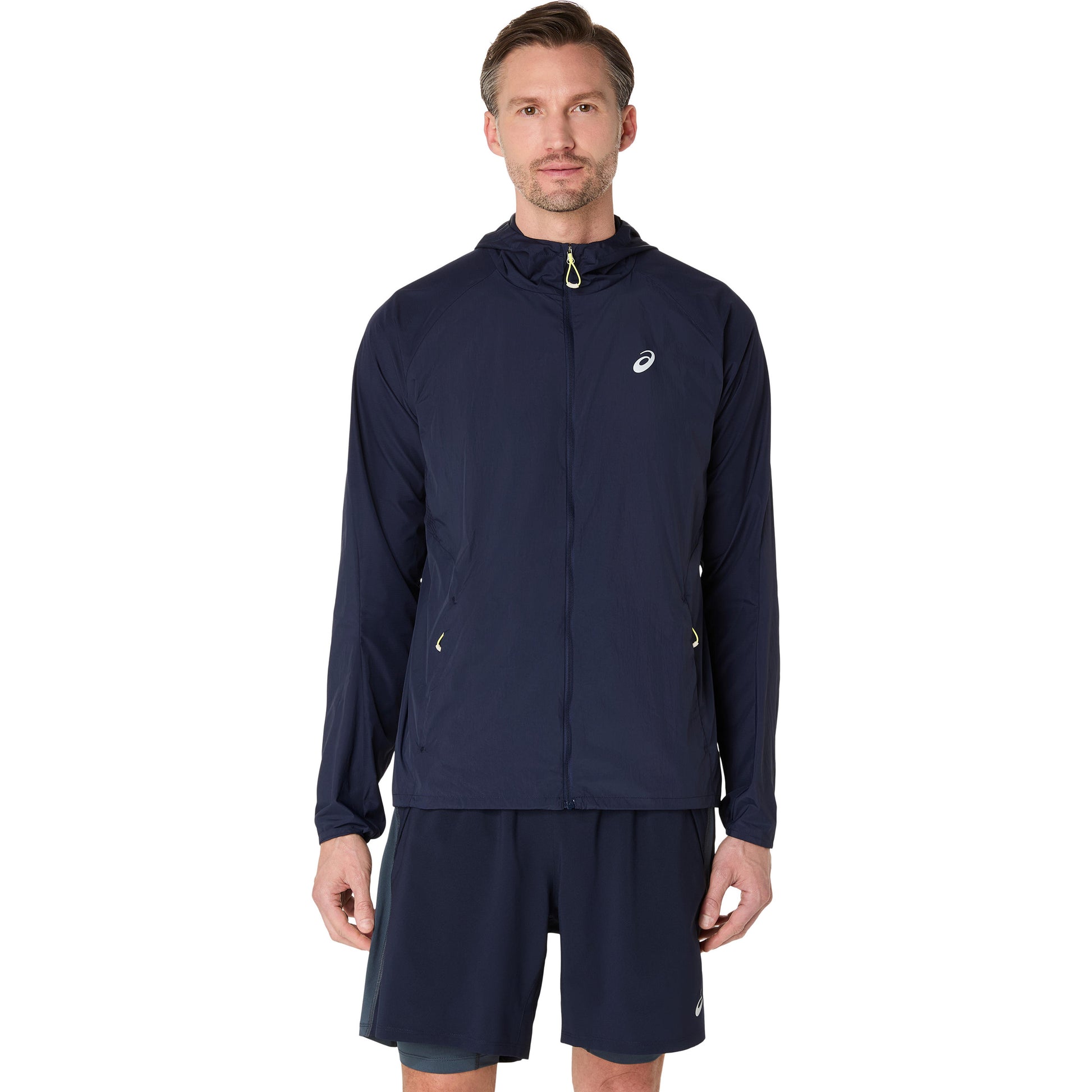 ASICS Road Packable Jacket Laufjacke Herren - blau