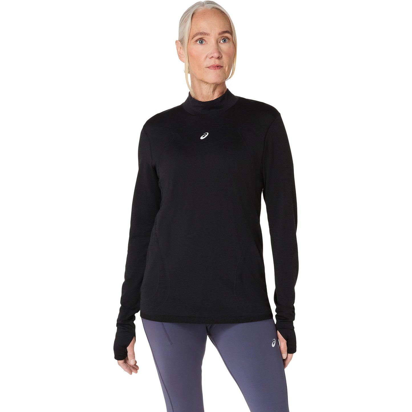 ASICS Road Winter Seamless  Laufshirt Damen - schwarz
