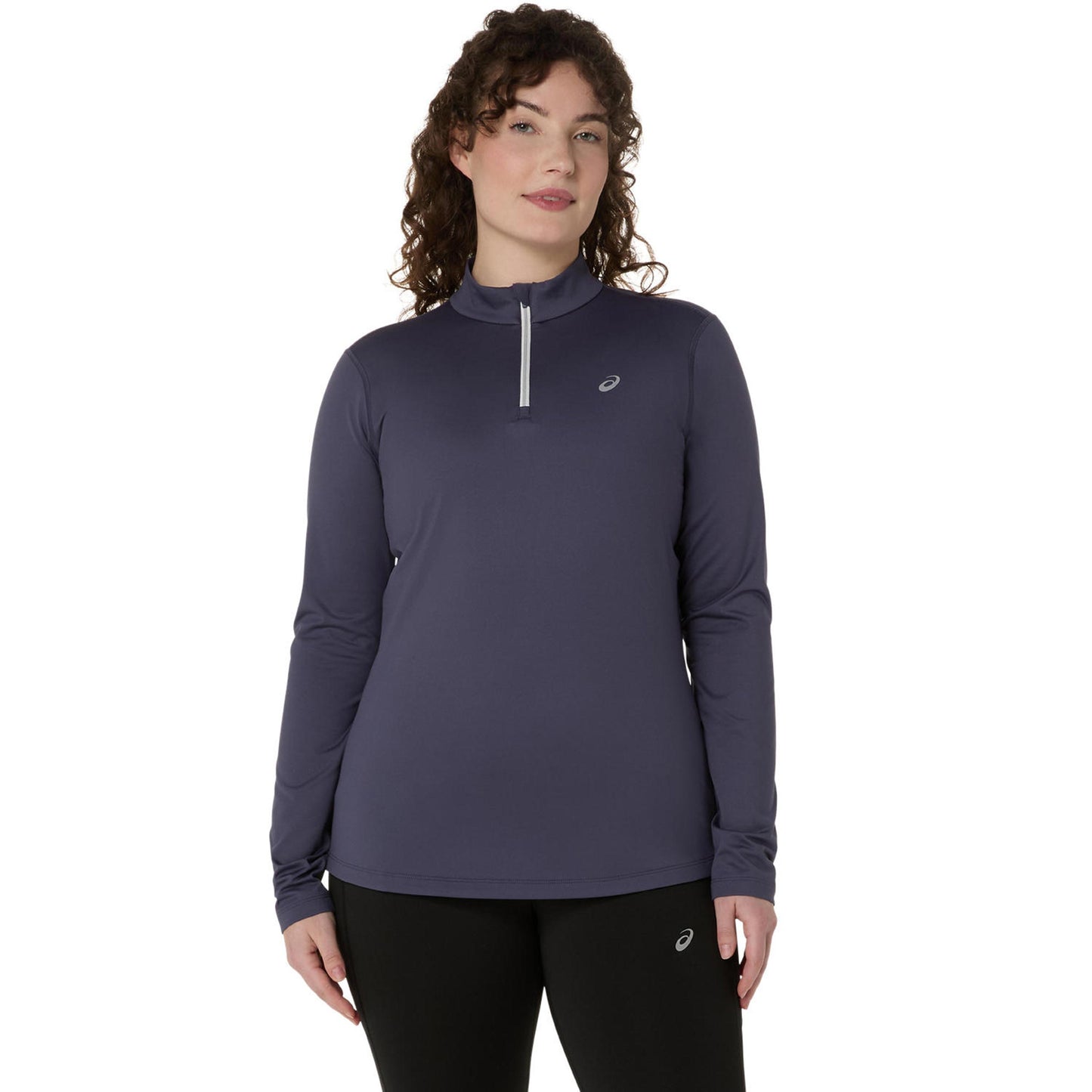 ASICS Core 1/2 Zip Winter  Laufshirt Damen - blaugrau