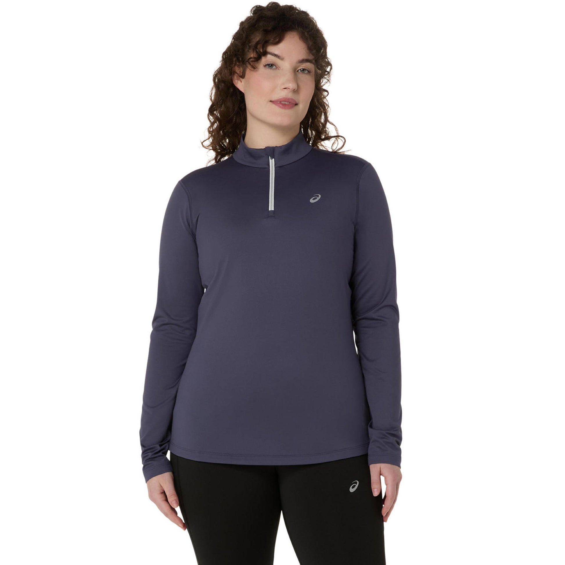 ASICS Core 1/2 Zip Winter  Laufshirt Damen - blaugrau