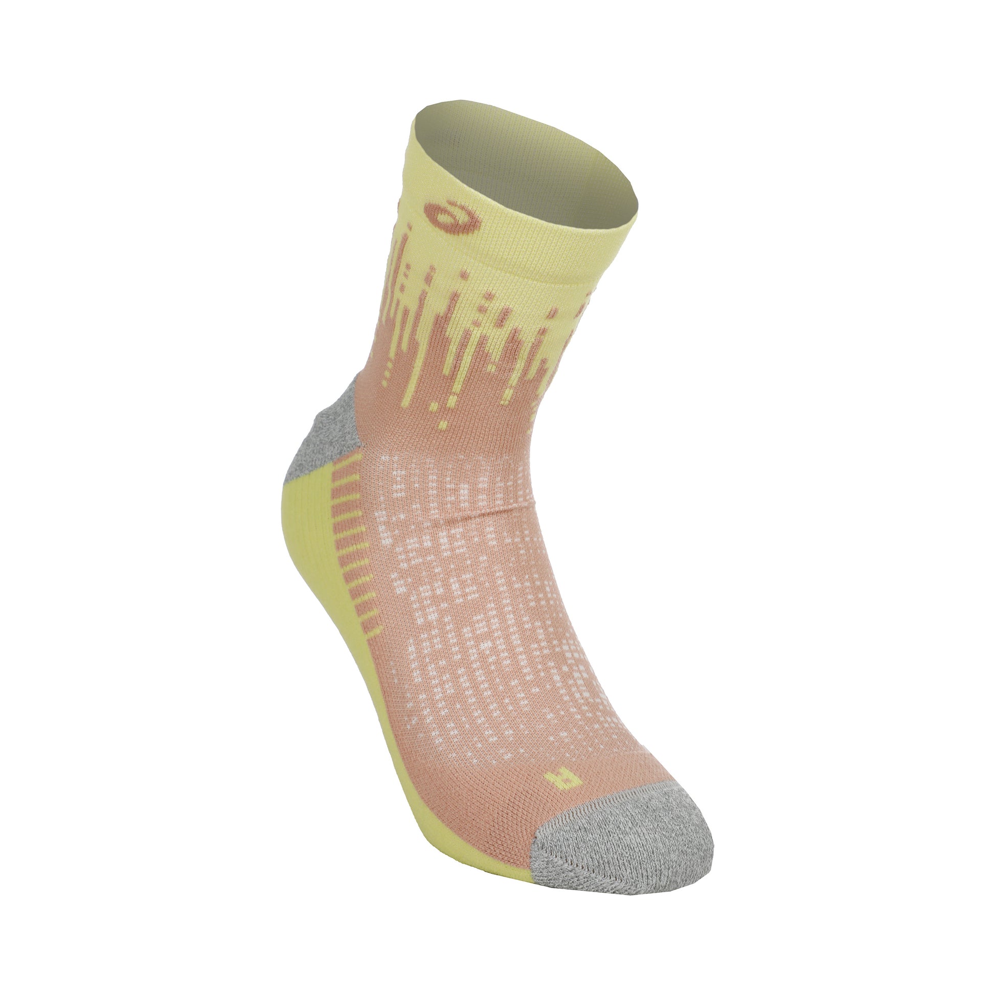 ASICS Performance Run Quarter Laufsocken-Mauve,Gelb
