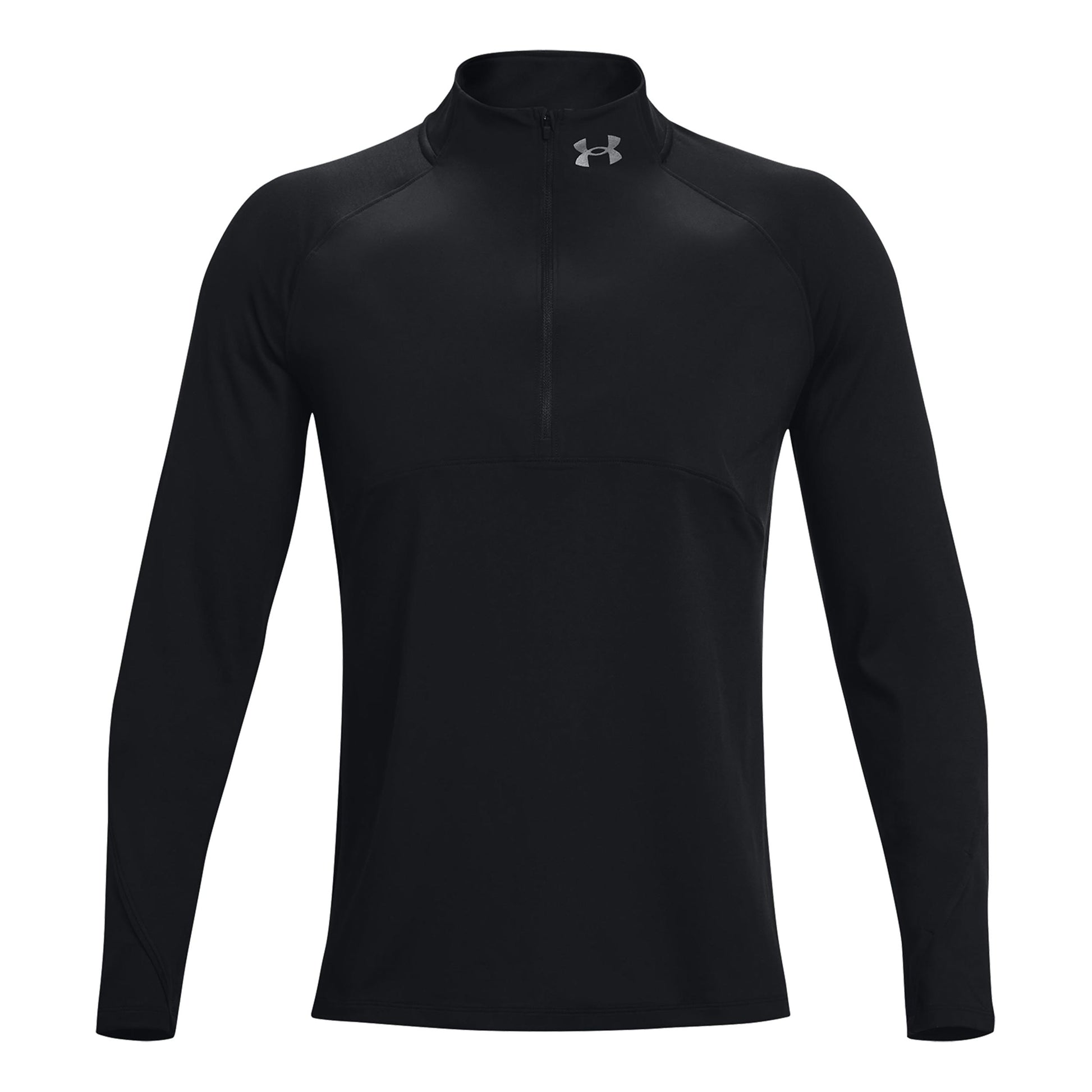 Under Armour Qualifier 2.0 1/2 Zip Longsleeve Herren-Schwarz