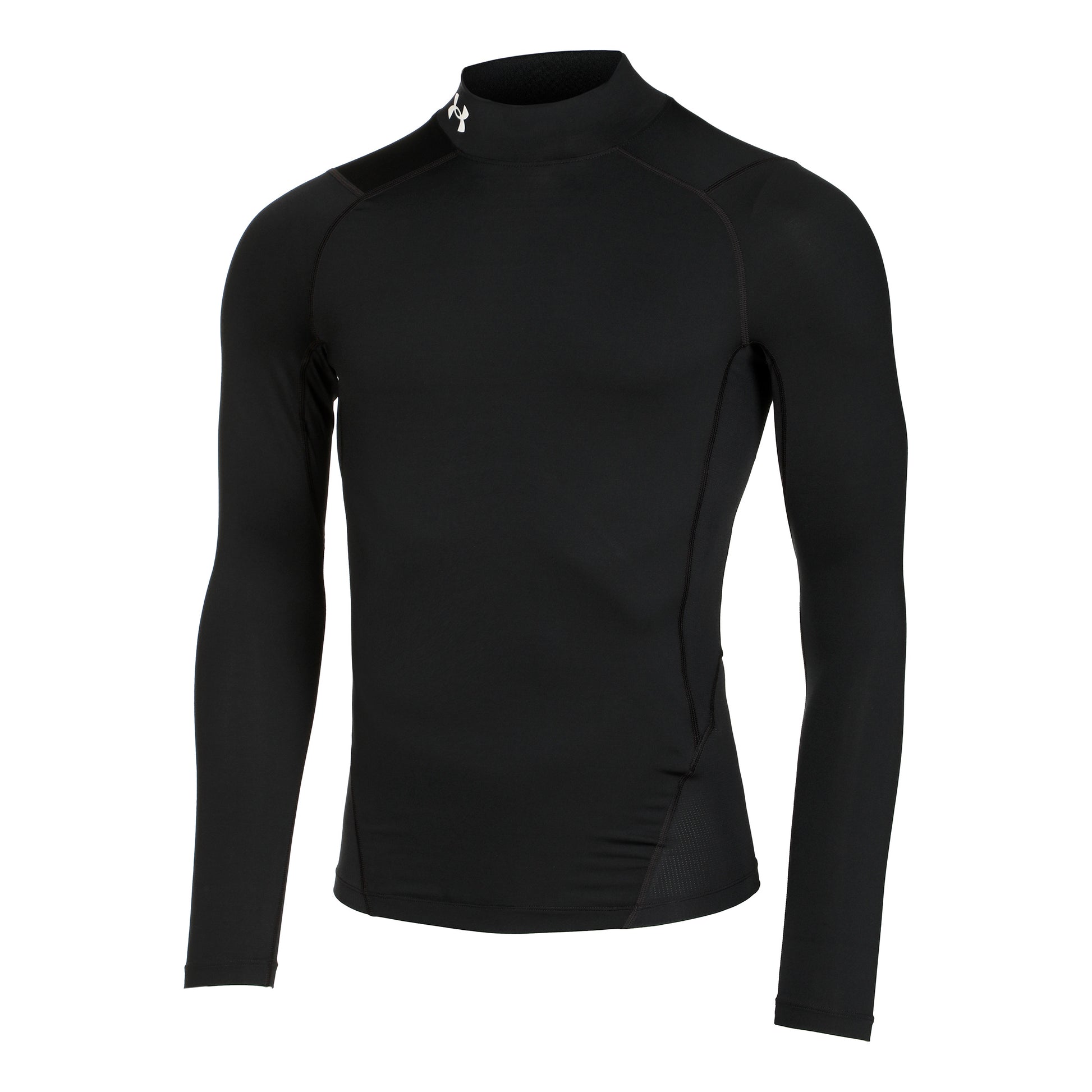 Under Armour Heatgear Comp Mock Longsleeve Herren-Schwarz