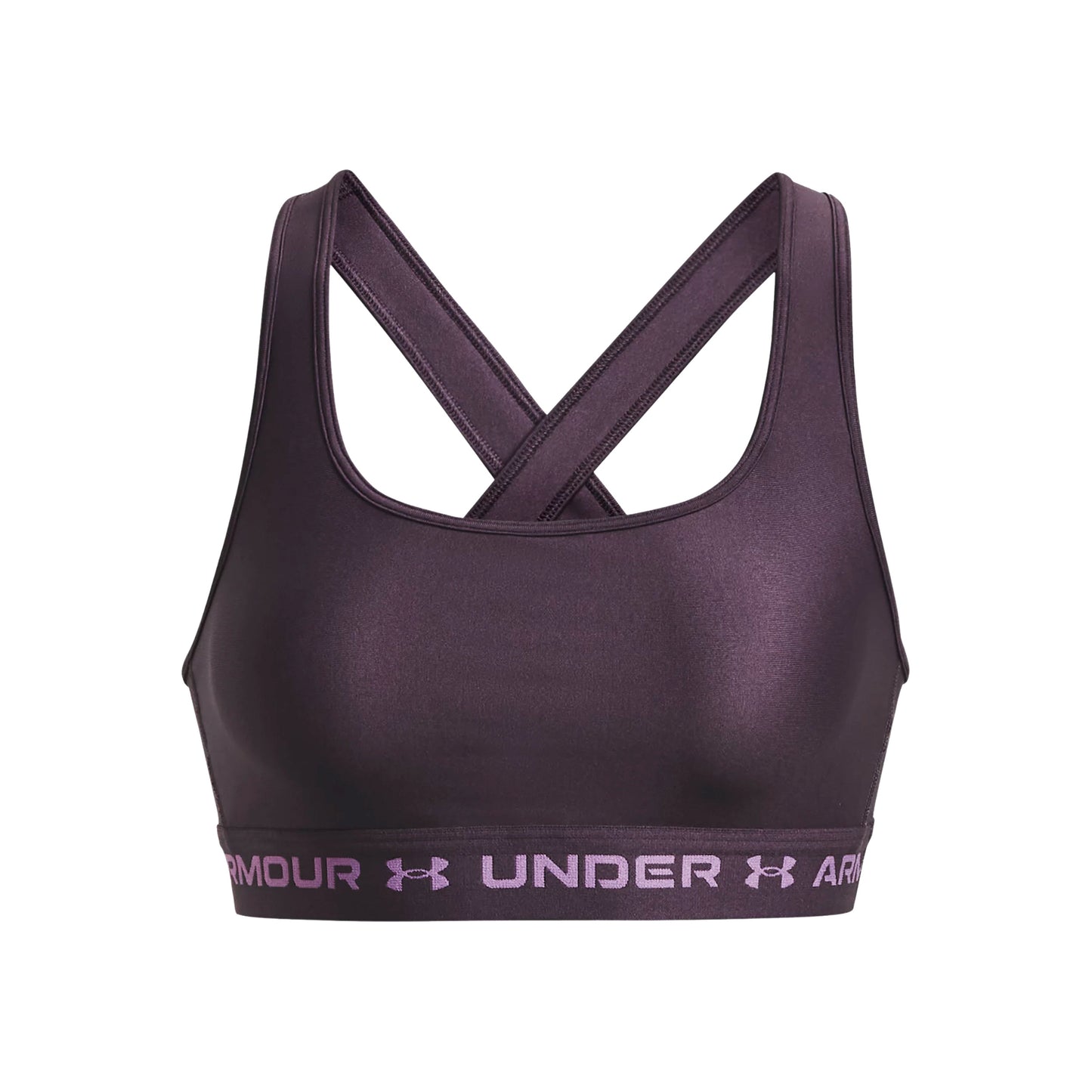 Under Armour Crossback Mid Sport-BH Damen - lila, apricot