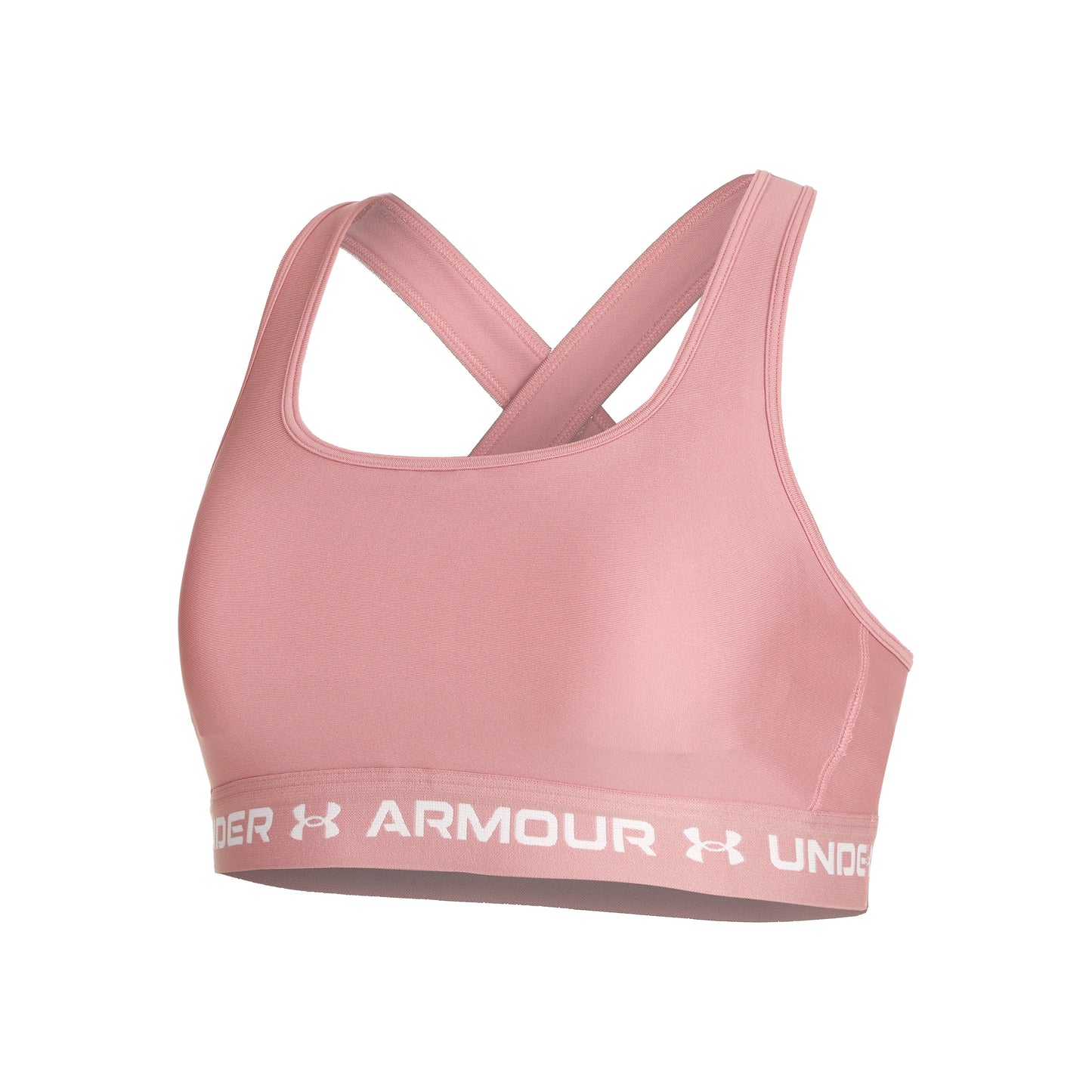 Under Armour Crossback Mid Sport-BH Damen - rosa,