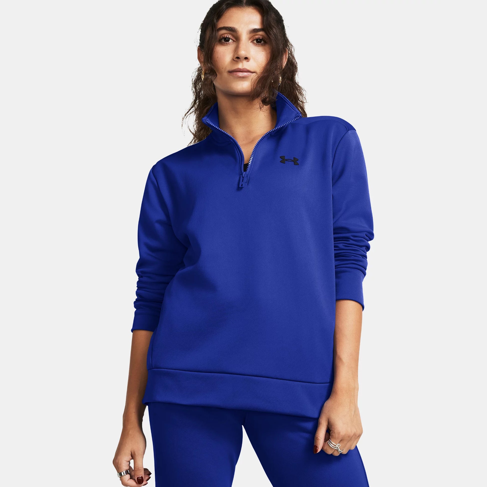 Under Armour 1/4 Zip Longsleeve Damen - dunkelblau,