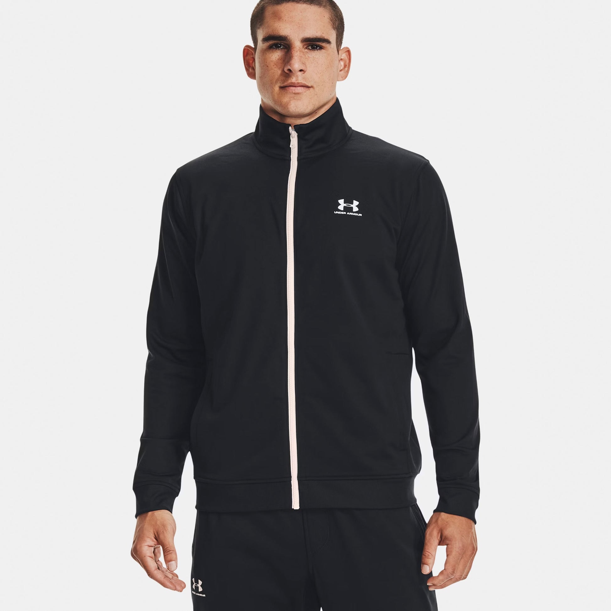 Under Armour Sportstyle Tricot Trainingsjacke Herren - schwarz, weiß