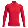 Coldgear Comp Mock Longsleeve Herren - rot,