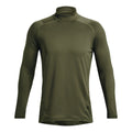 Coldgear Fitted Crew Longsleeve Herren - oliv,