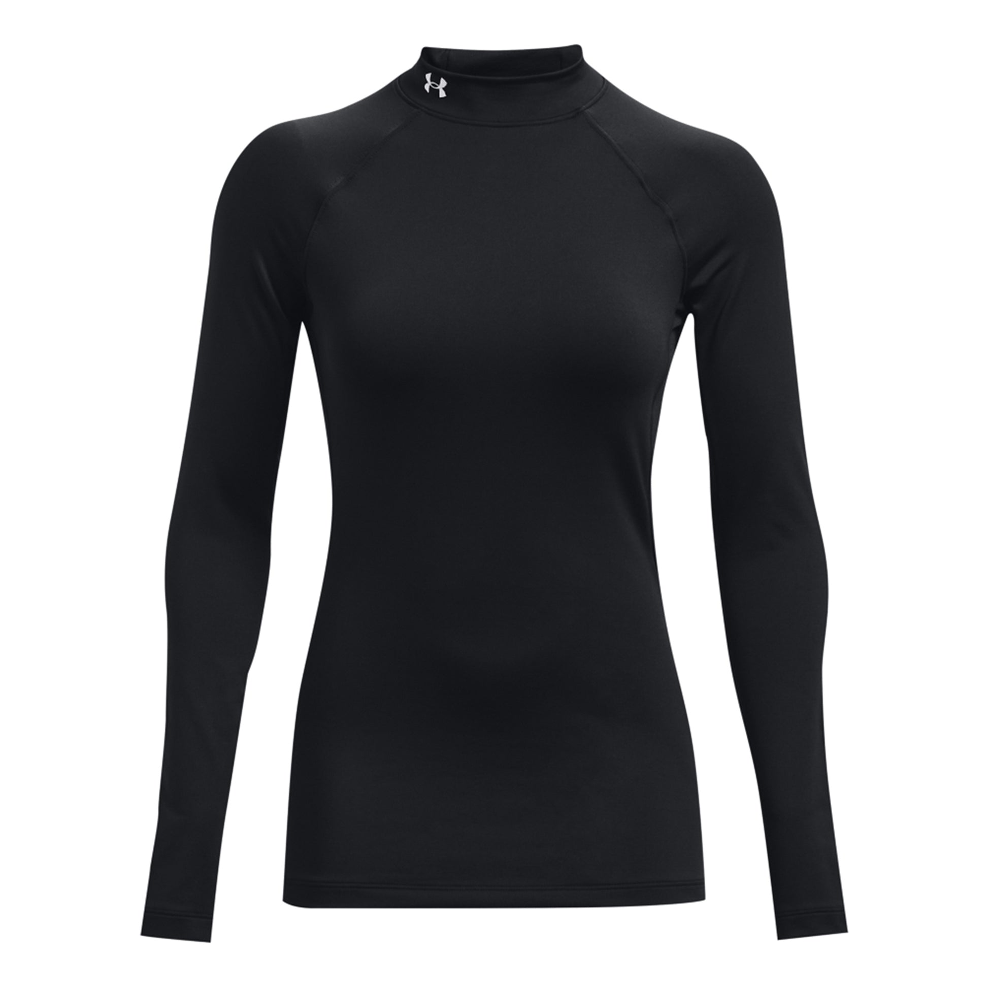 Under Armour Coldgear Authentics Mockneck Longsleeve Damen-Schwarz