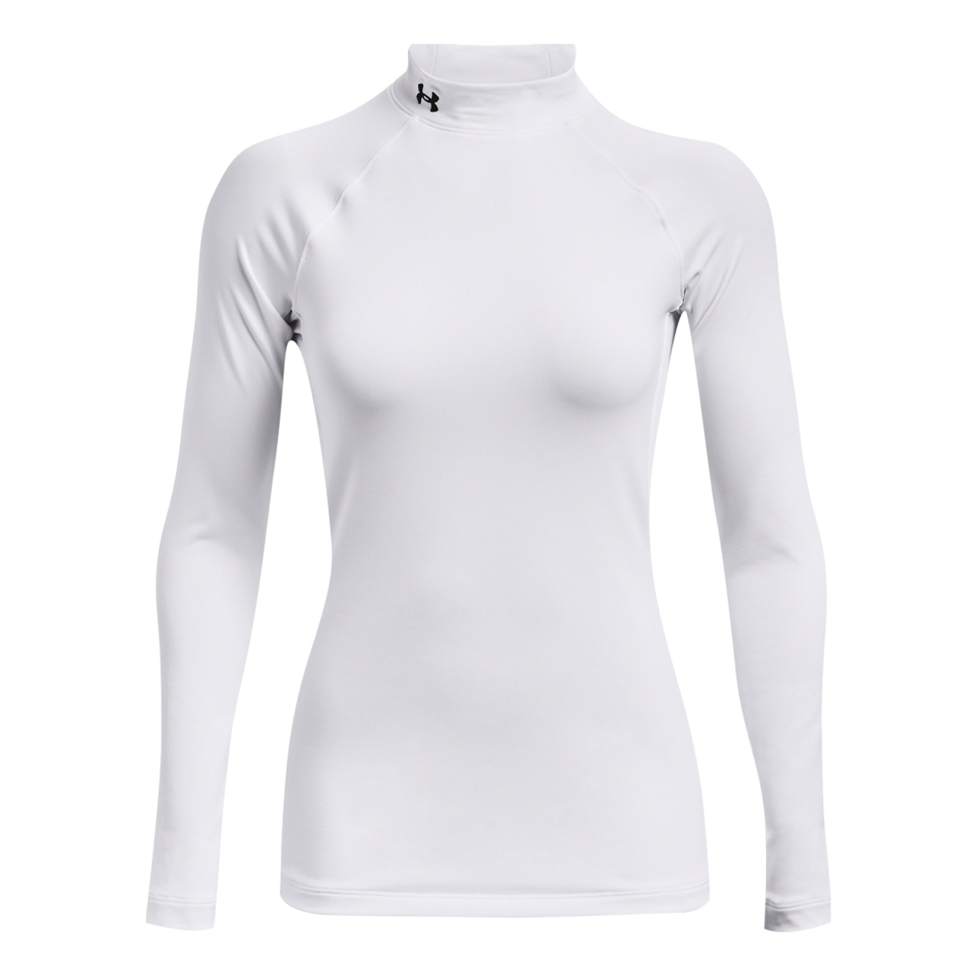 Under Armour Coldgear Authentics Mockneck Longsleeve Damen-Weiß