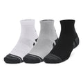 Performance Tech Quarter Tennissocken 3er Pack-Grau,Mehrfarbig
