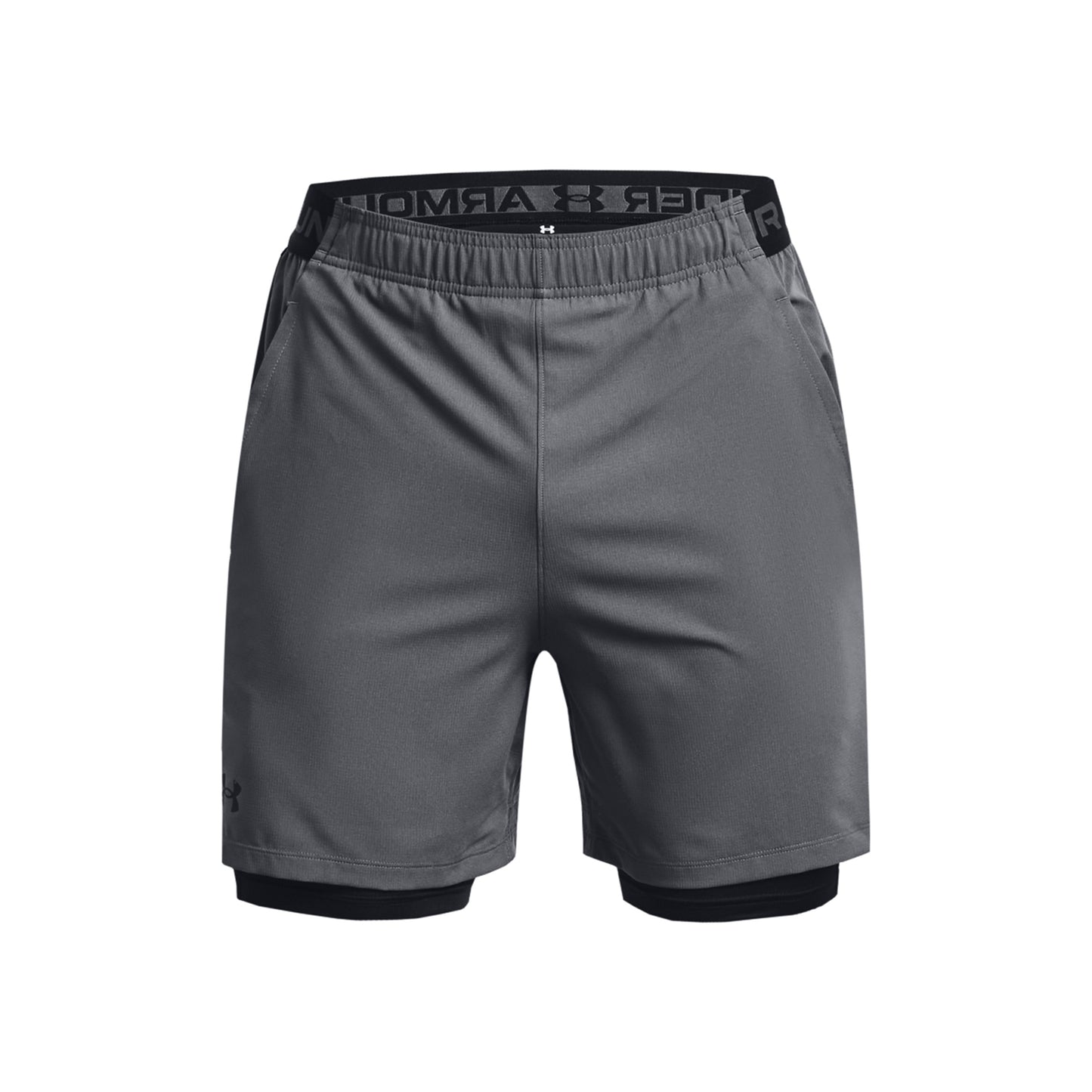 Under Armour Vanish Woven 2in1 Shorts Herren - dunkelgrau, schwarz